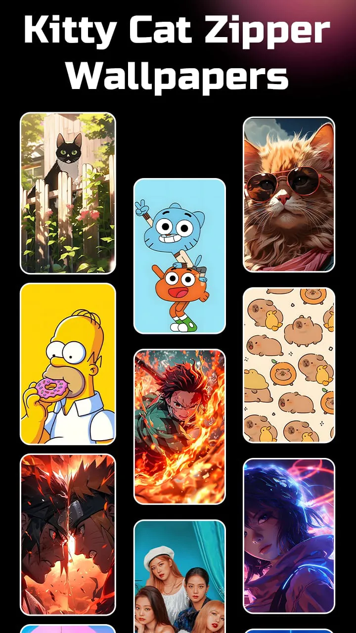 Zipper Lock Screen Wallpapers