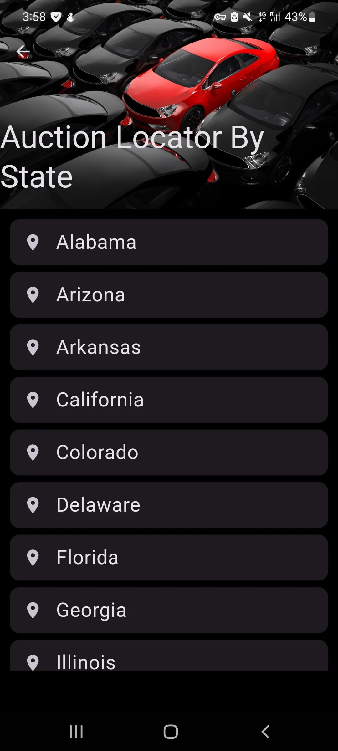 Public Car Auctions App USA