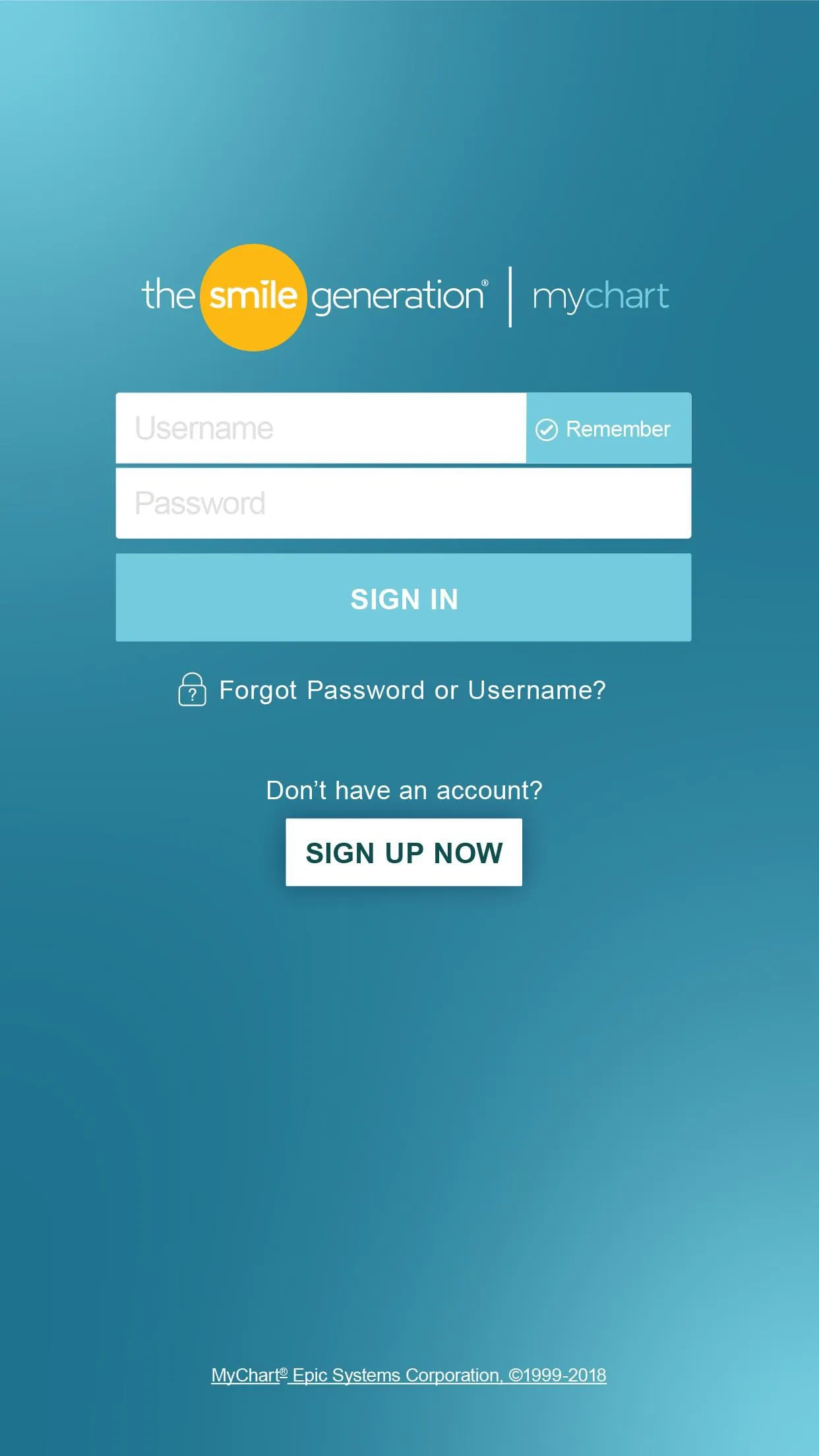 Smile Generation MyChart