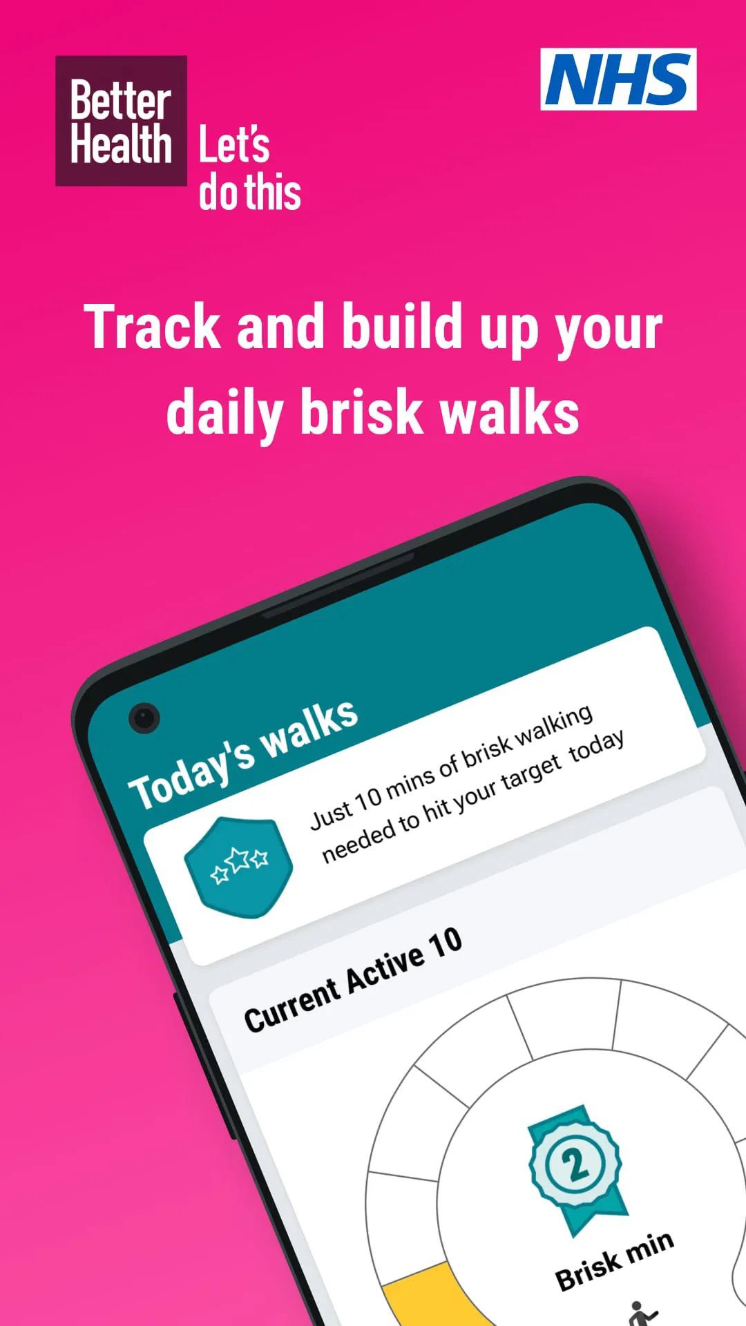 NHS Active 10 Walking Tracker