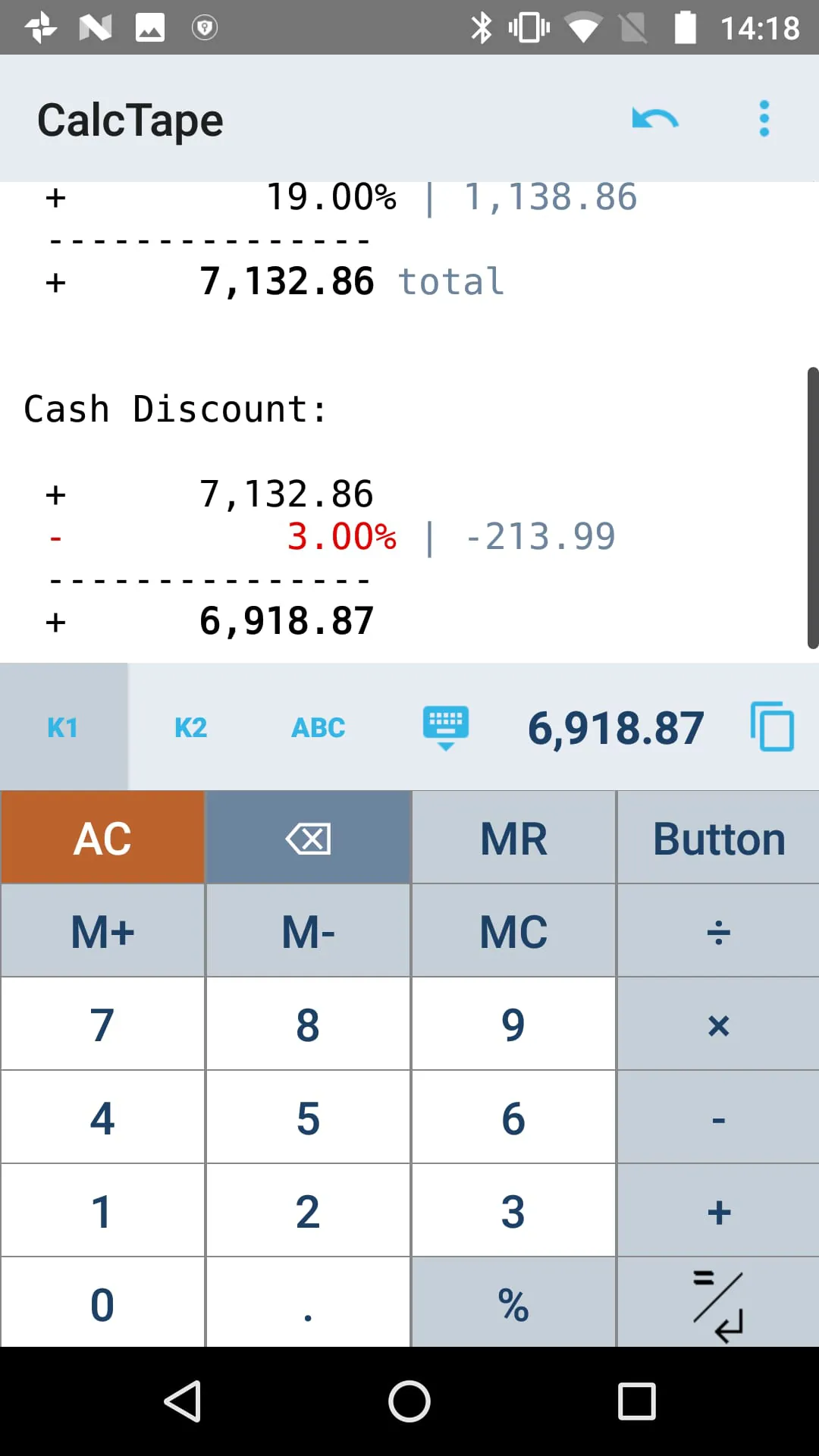 CalcTape Calculator with Tape