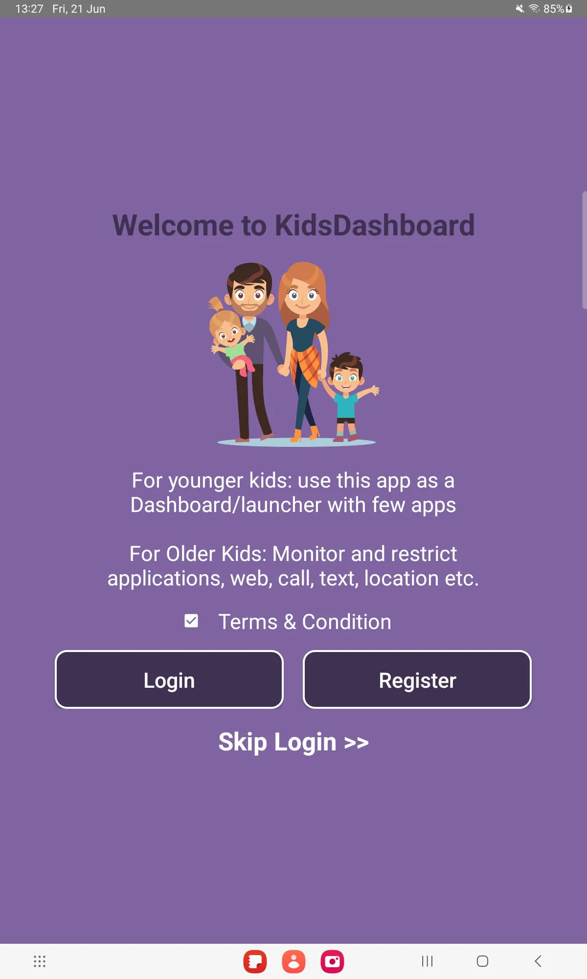 Kids Dashboard