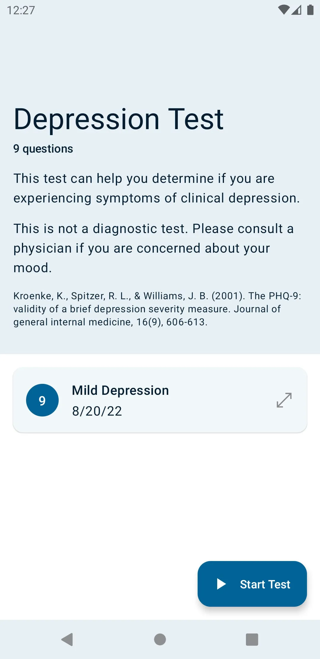 Depression Test
