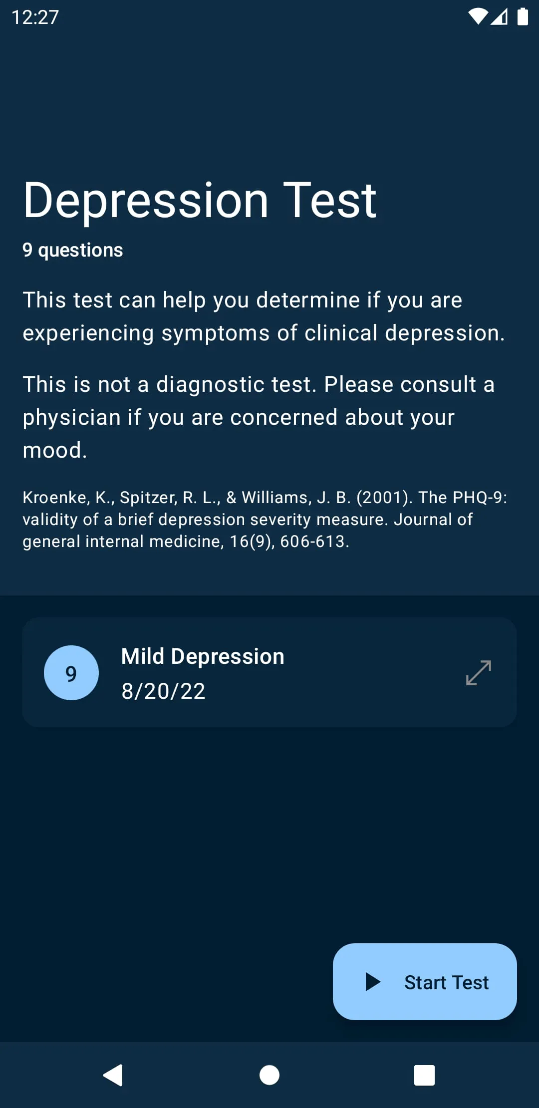 Depression Test