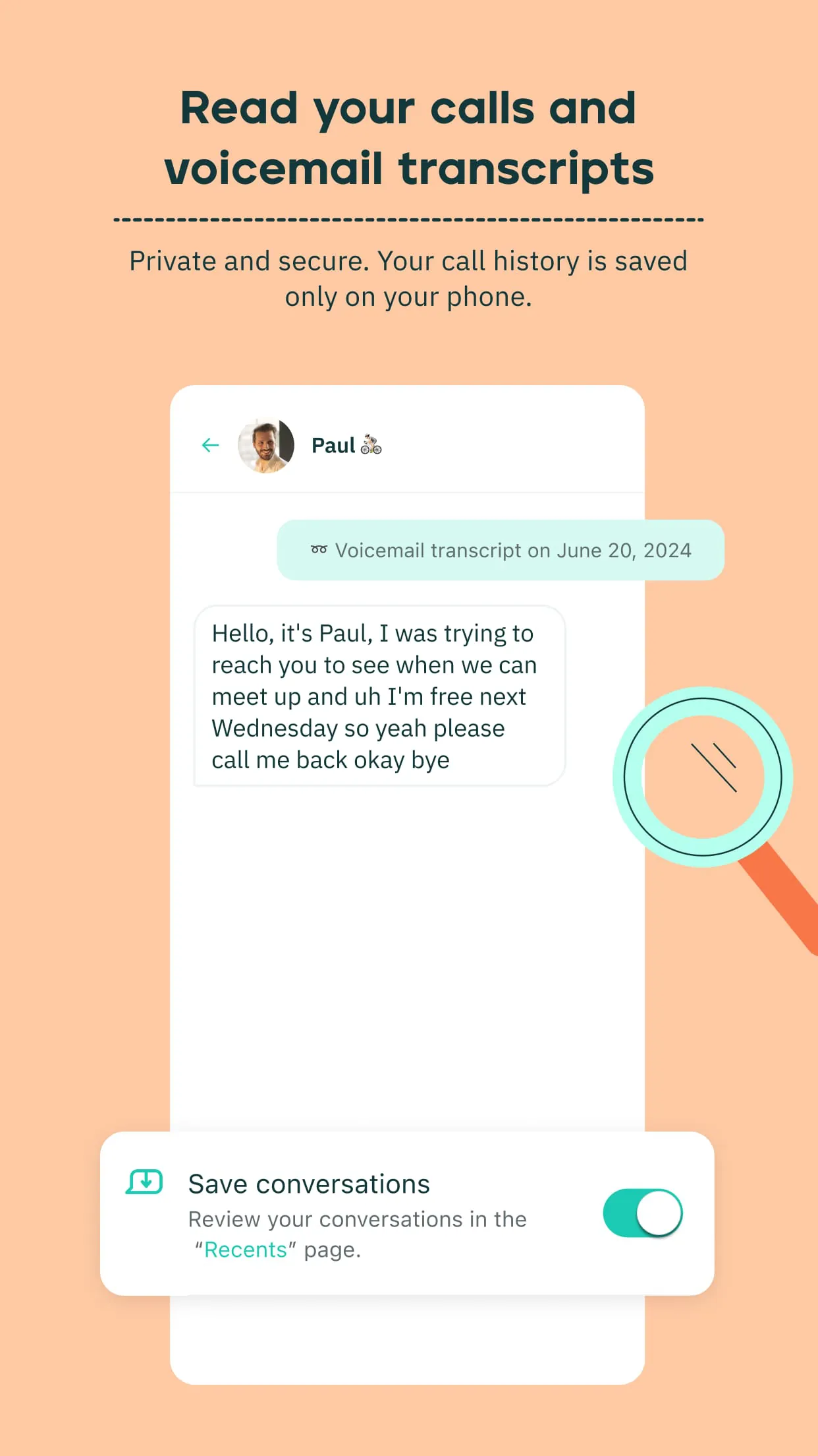 Rogervoice Phone Call Captions