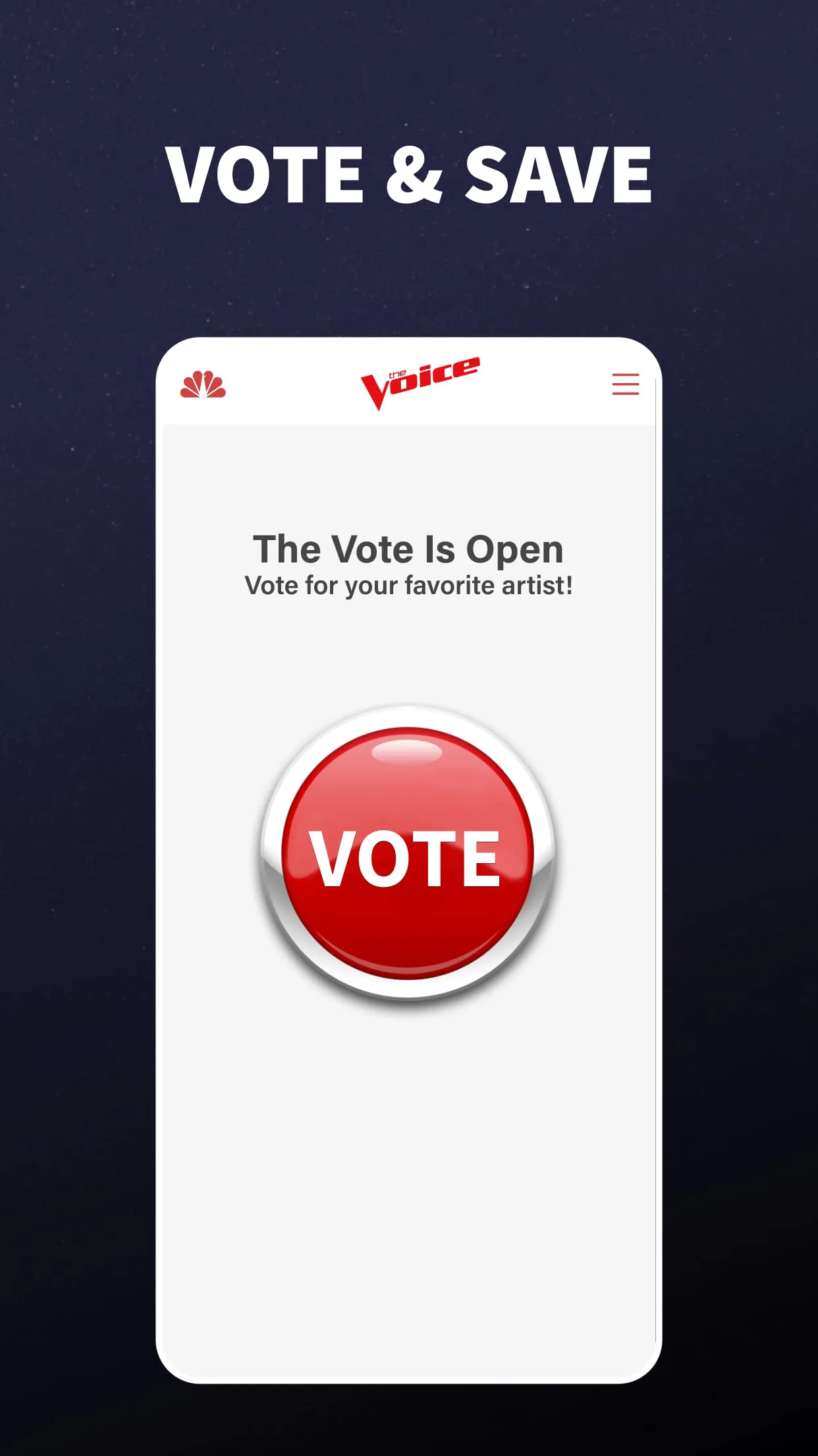 The Voice Official App on NBC