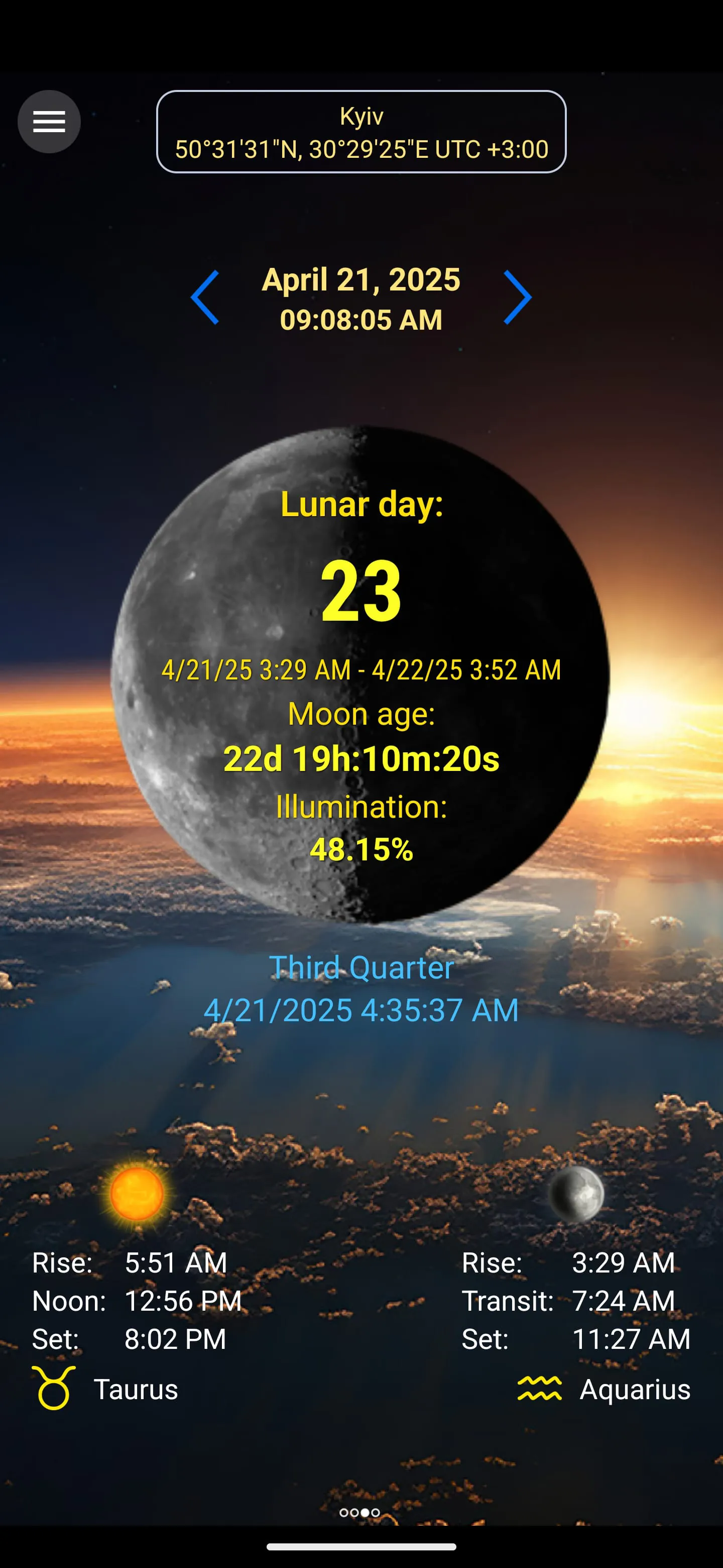 Moon Calendar