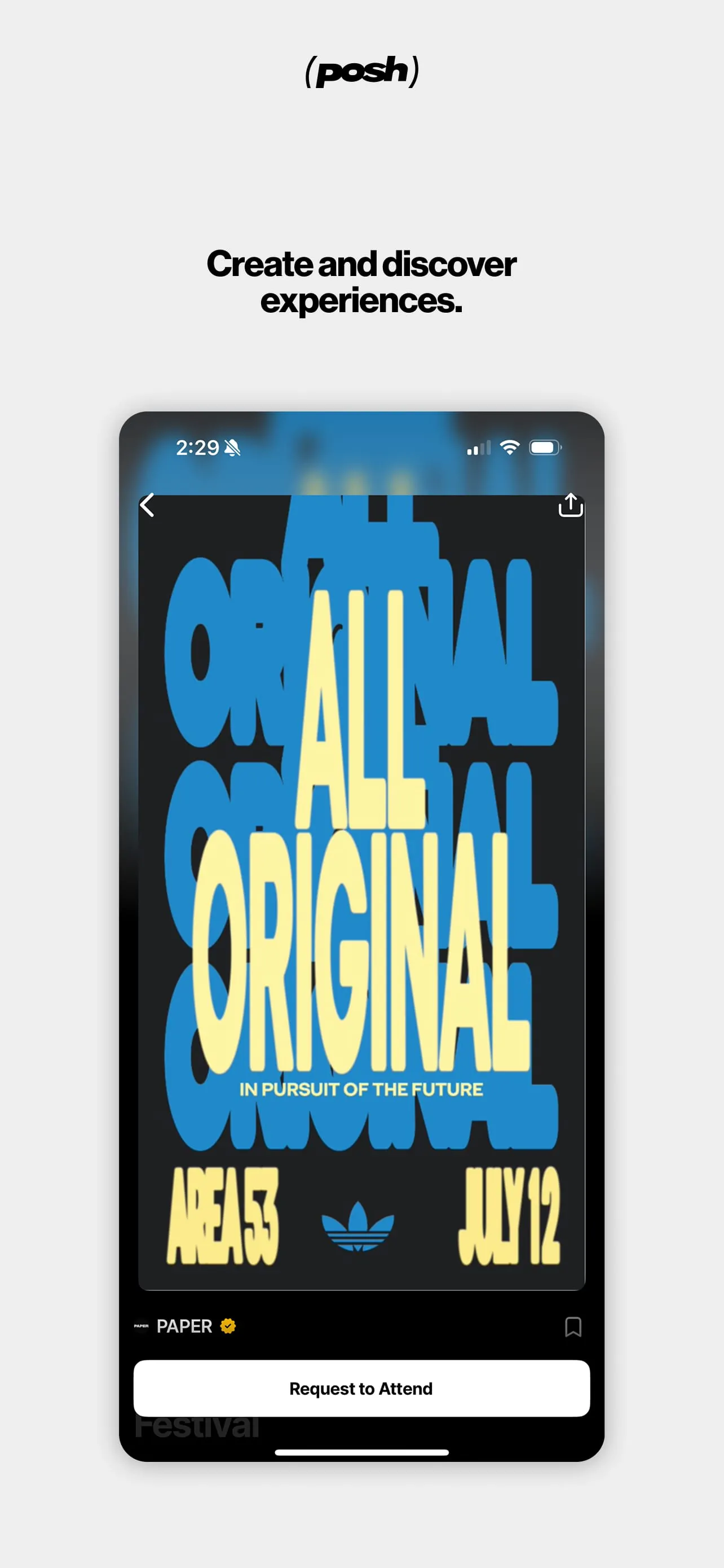 Posh – Create & Find Events