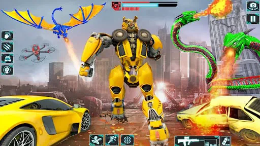 Snake Car Robot Transformation