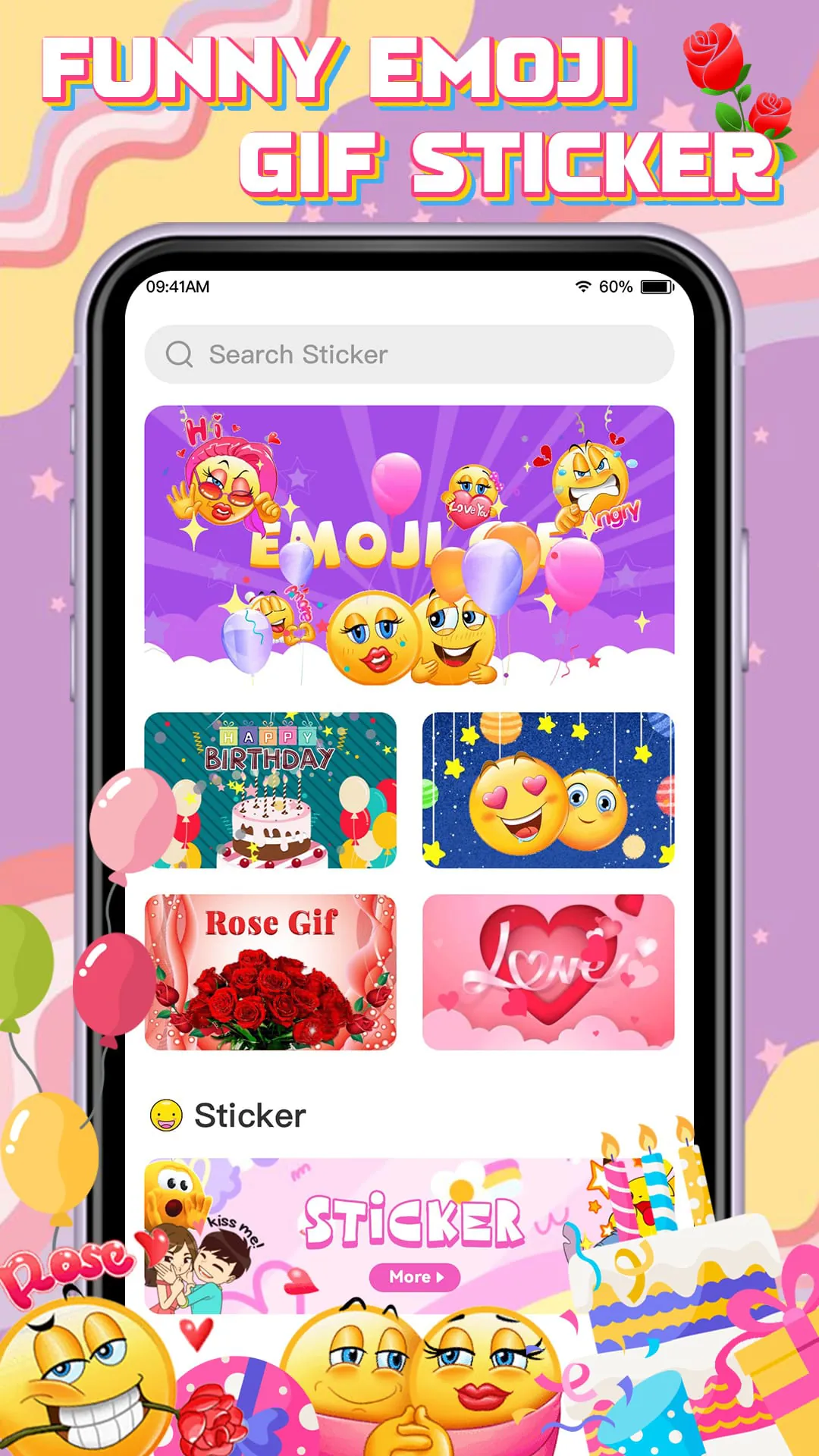 Funny Emoji GIF Sticker 2026