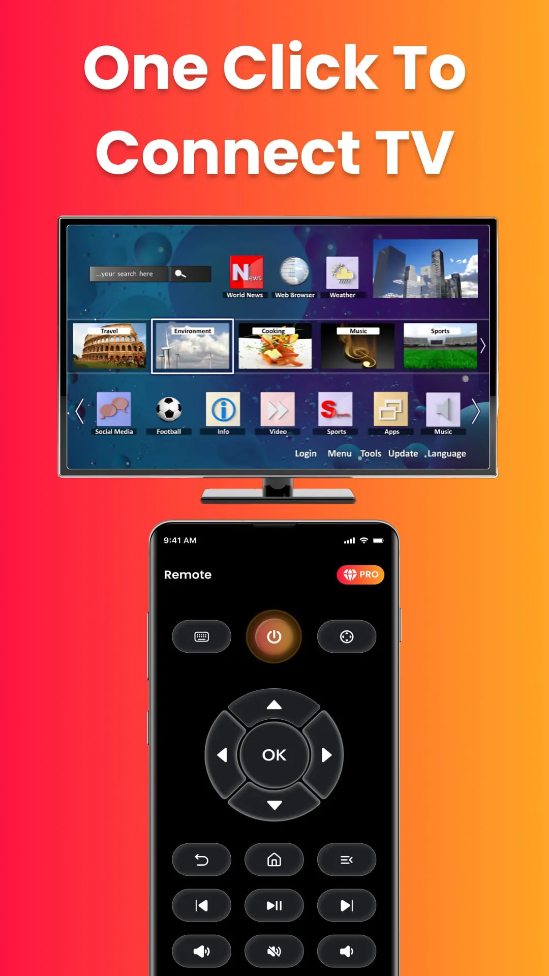 Fire Remote TV Control