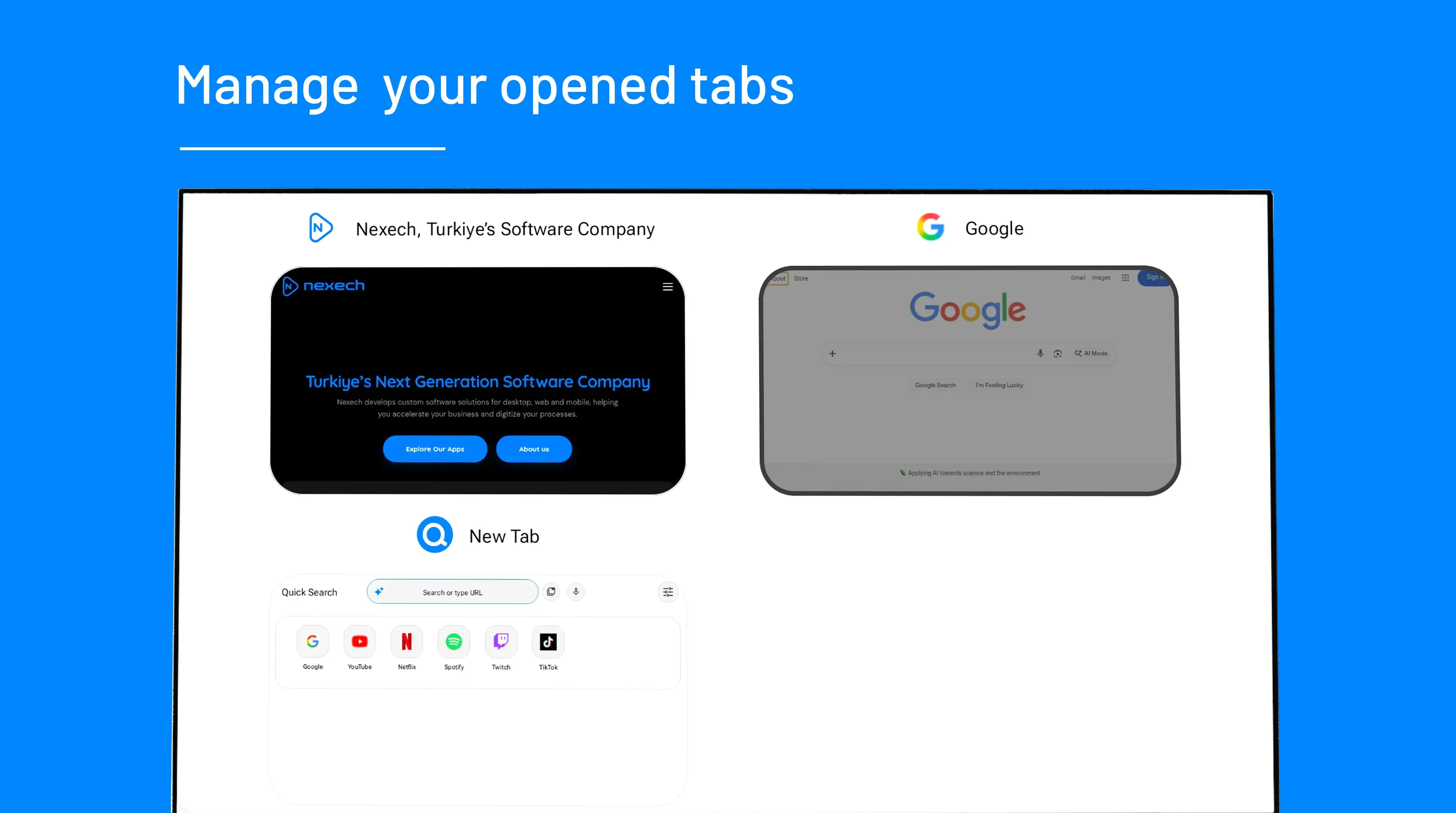 Quick Search Browser for TV