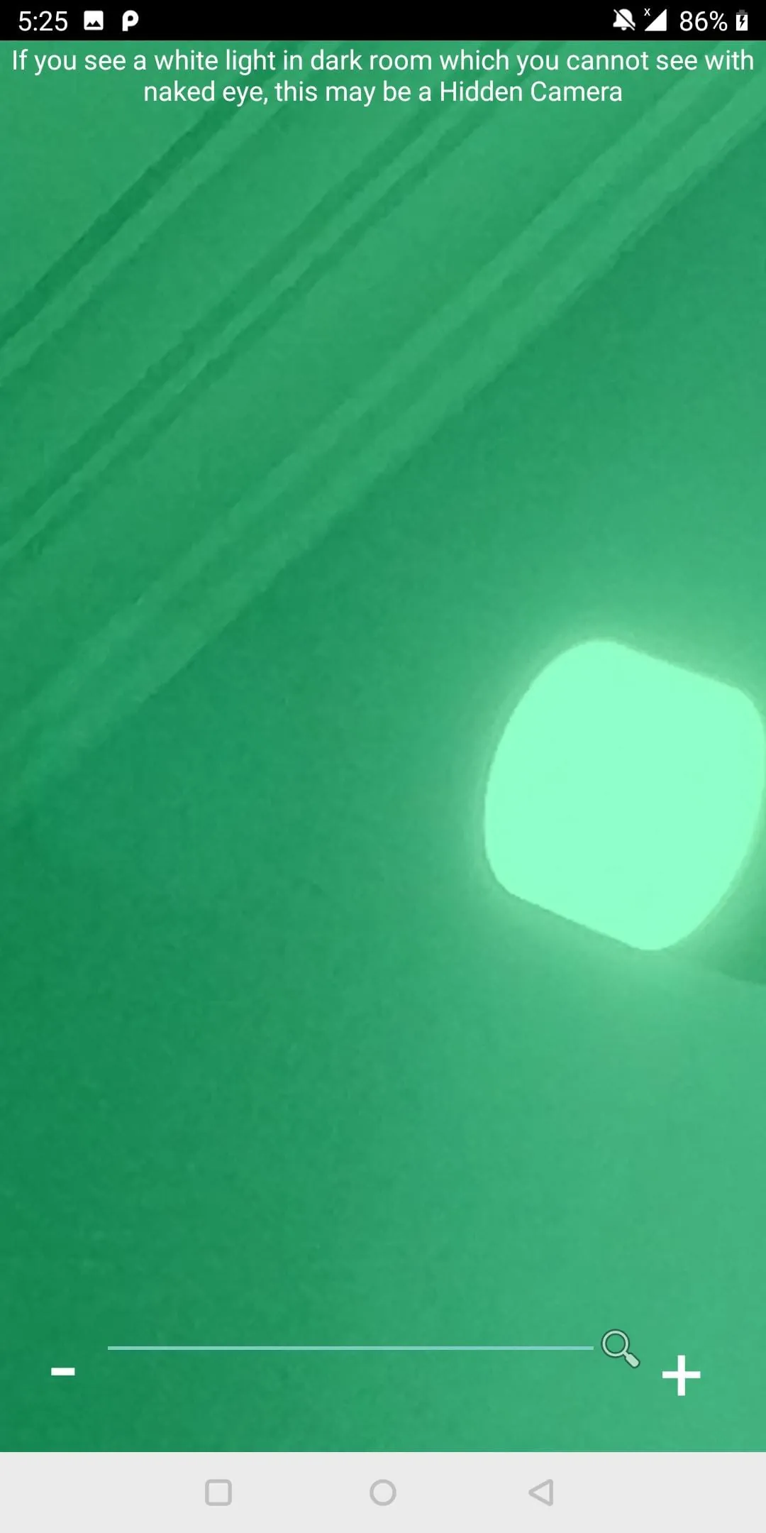 Hidden IR Camera Detector