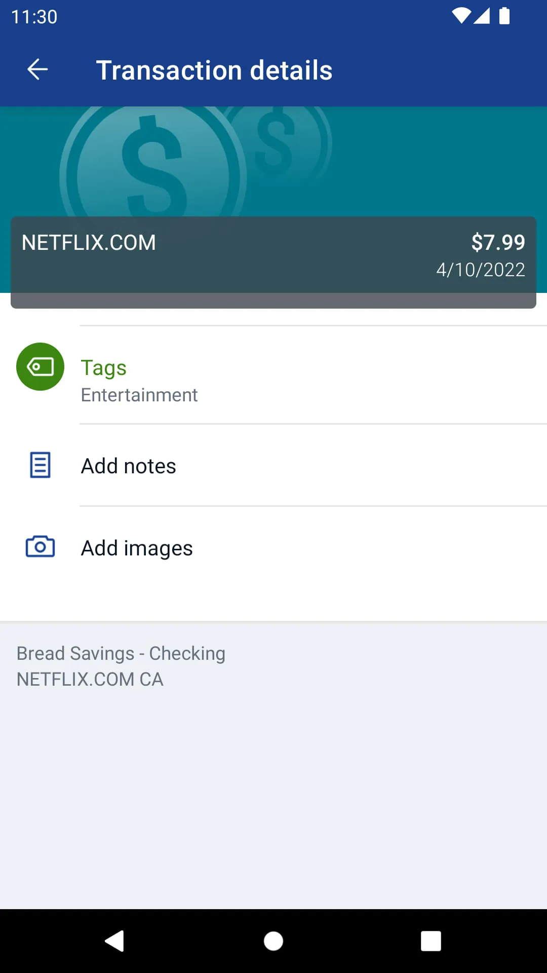 Bread Savings