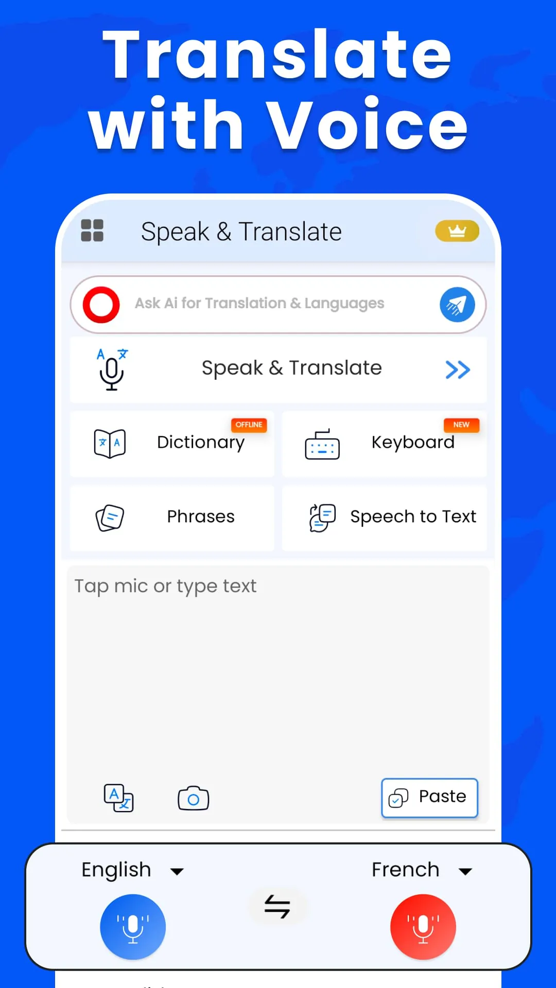 Speak and Translate Languages