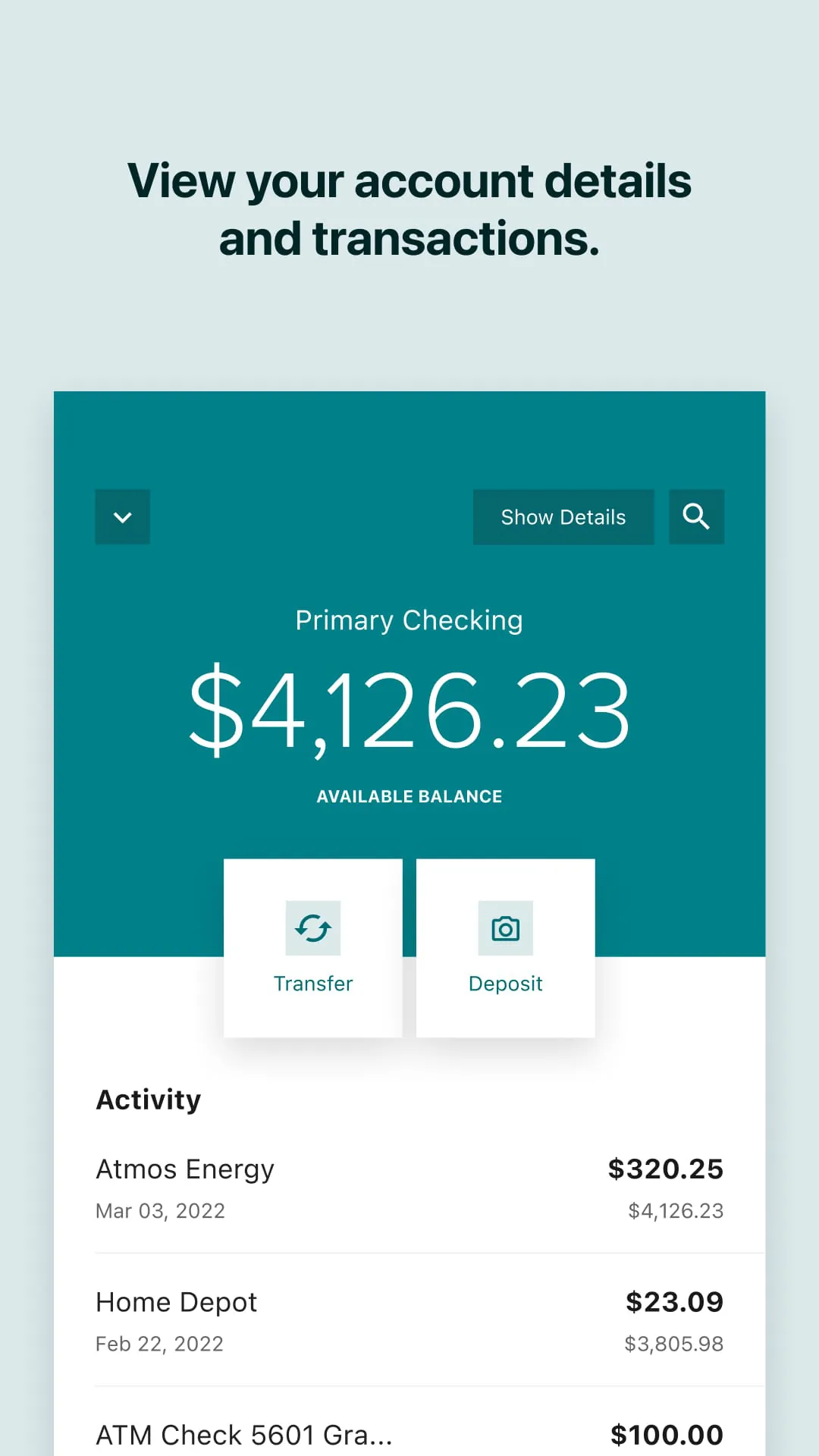 Widget Financial Mobile