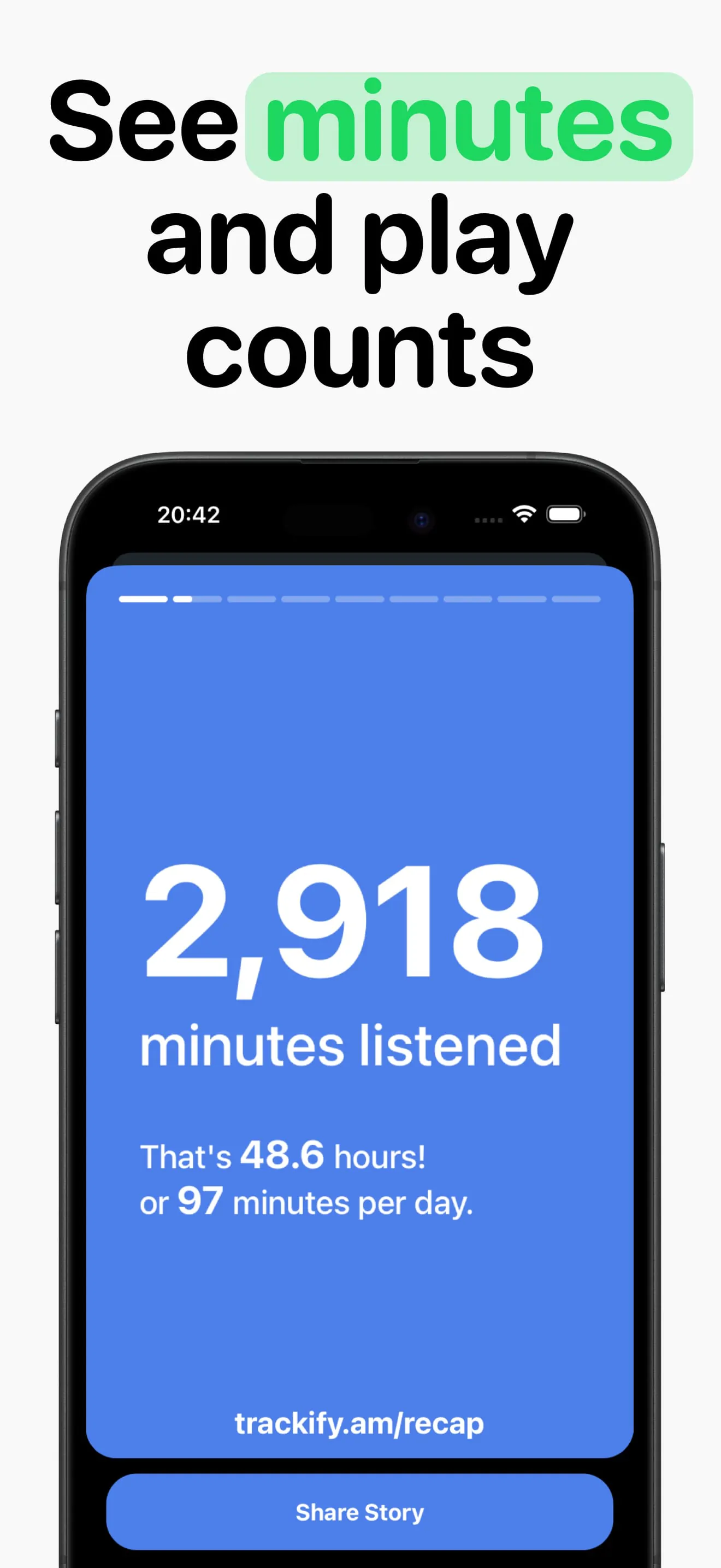 Trackify for Spotify Stats