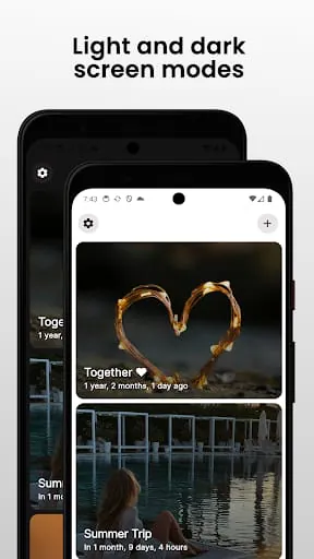 Moments Countdown widget