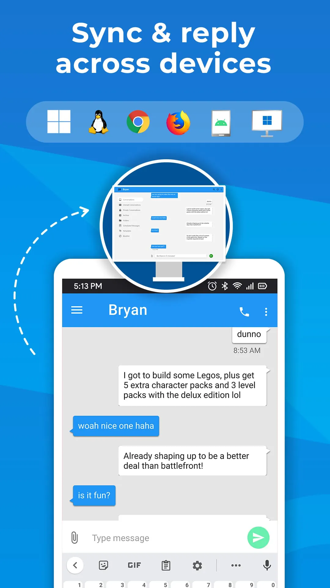 Pulse SMS (Phone/Tablet/Web)
