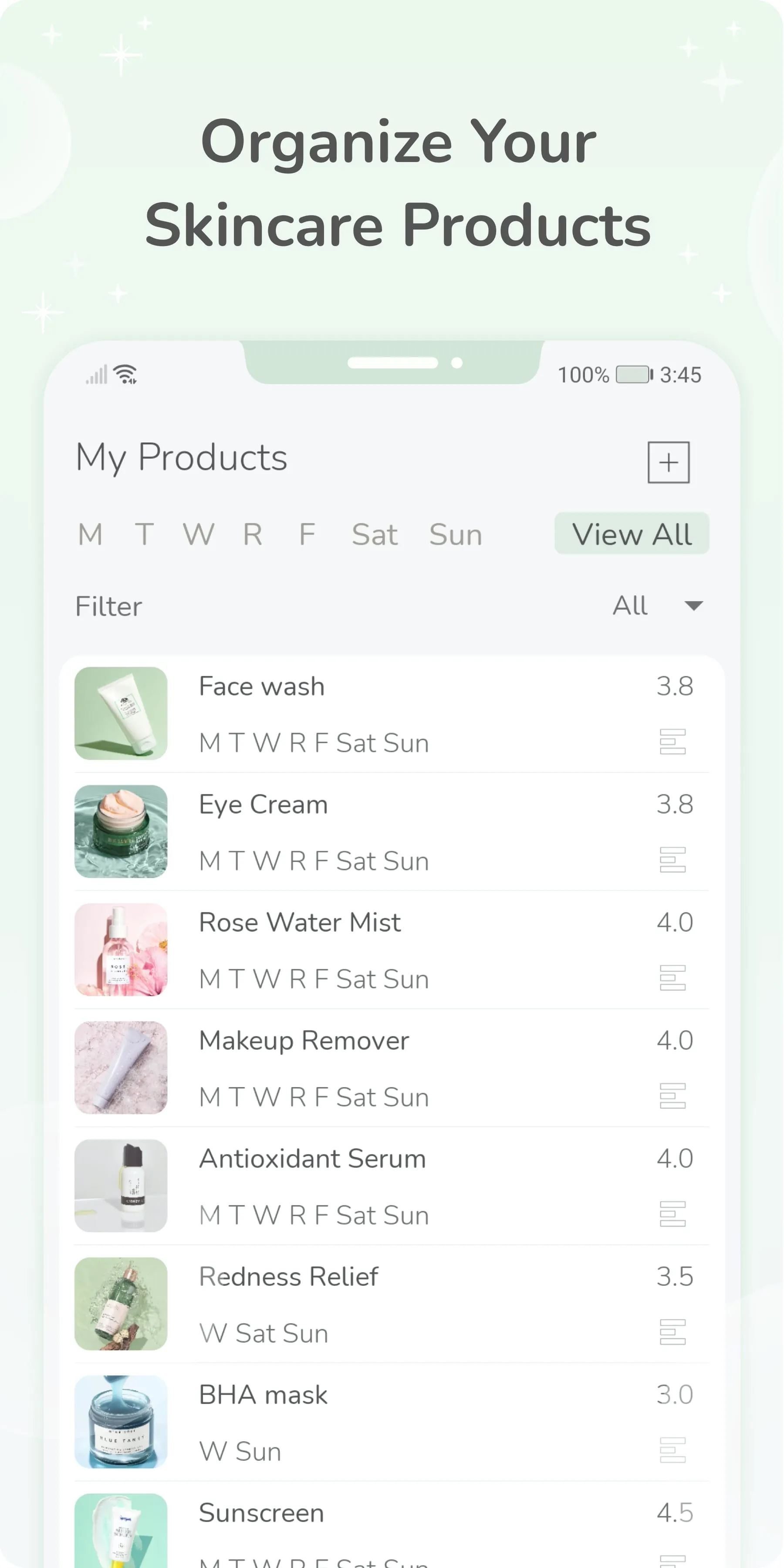 Skincare Routine Diary