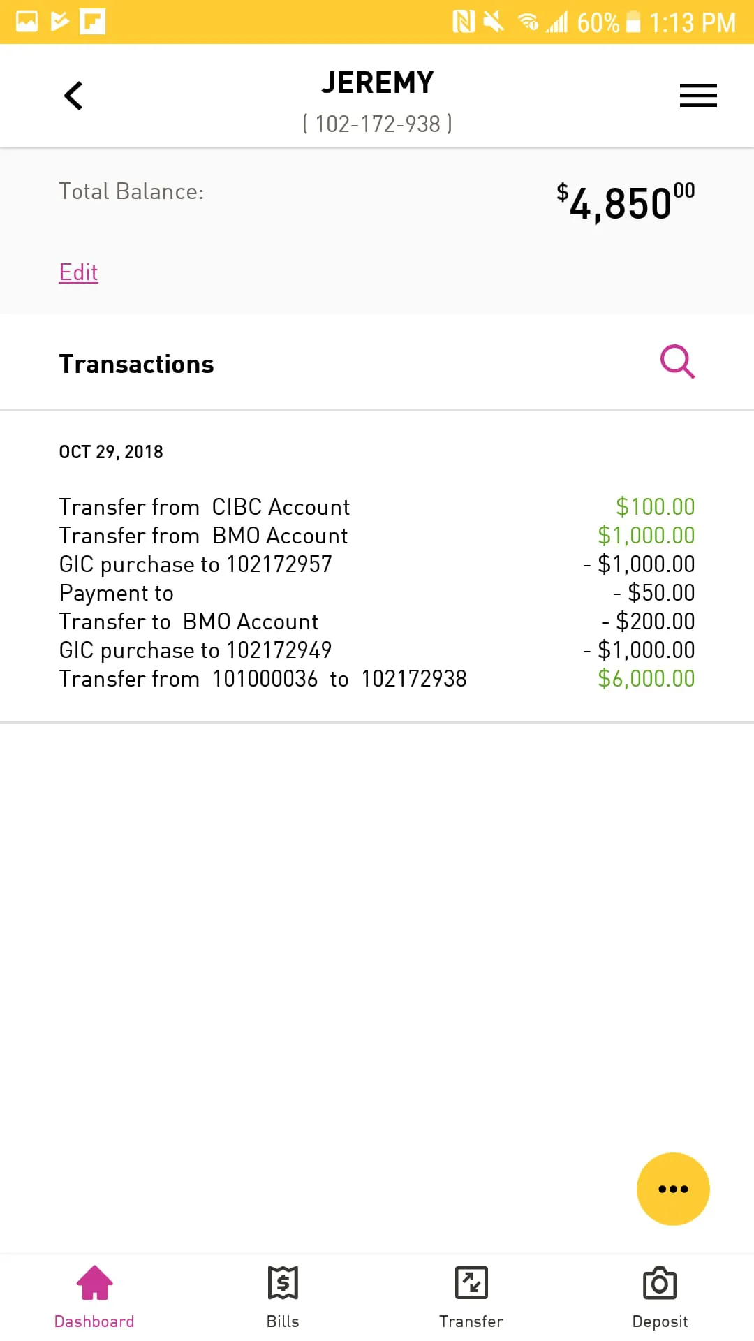 EQ Bank Mobile Banking