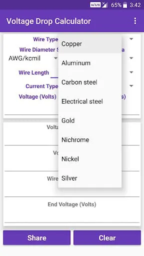 Voltage Drop Calculator