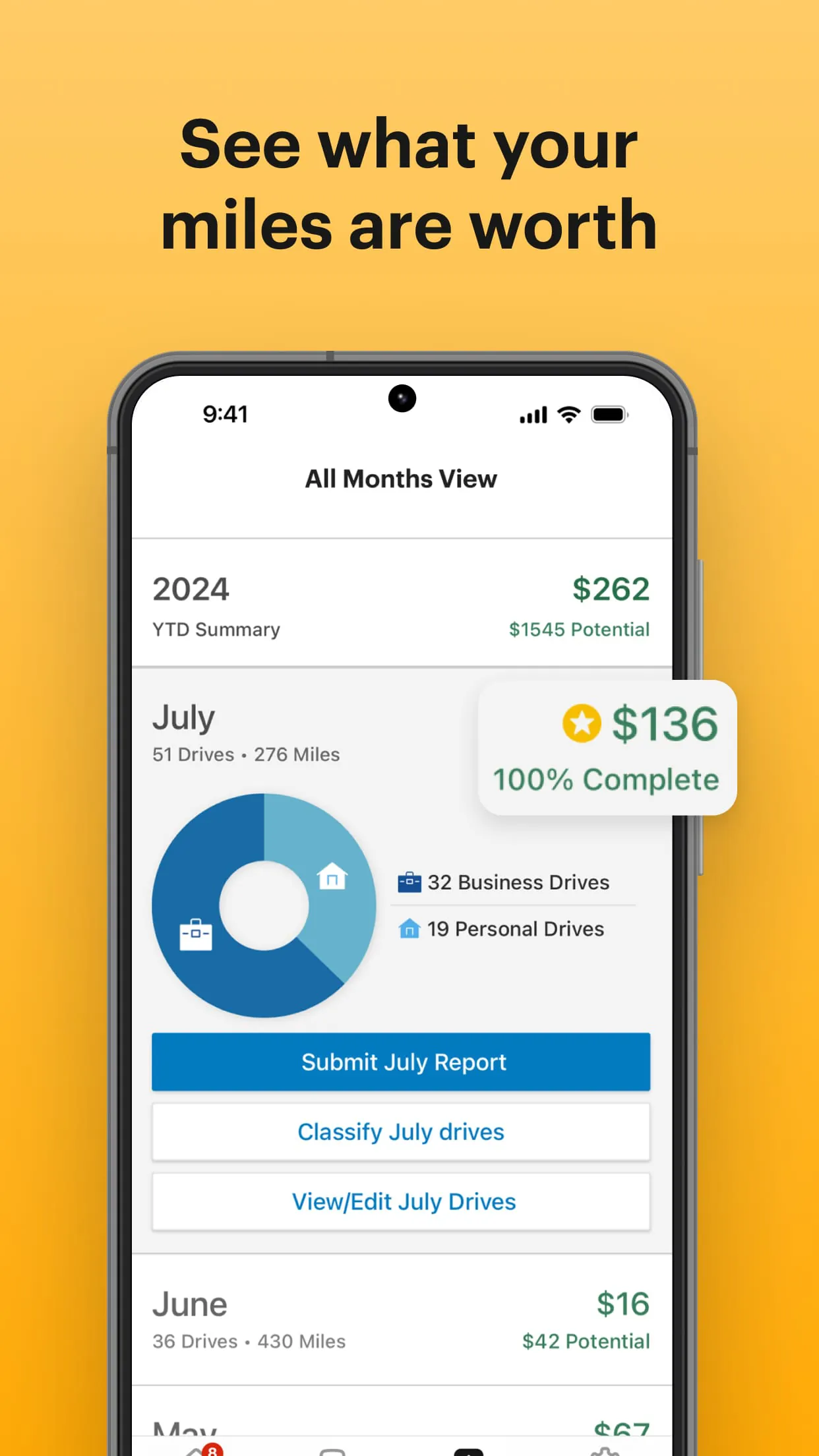 Mileage Tracker & Log