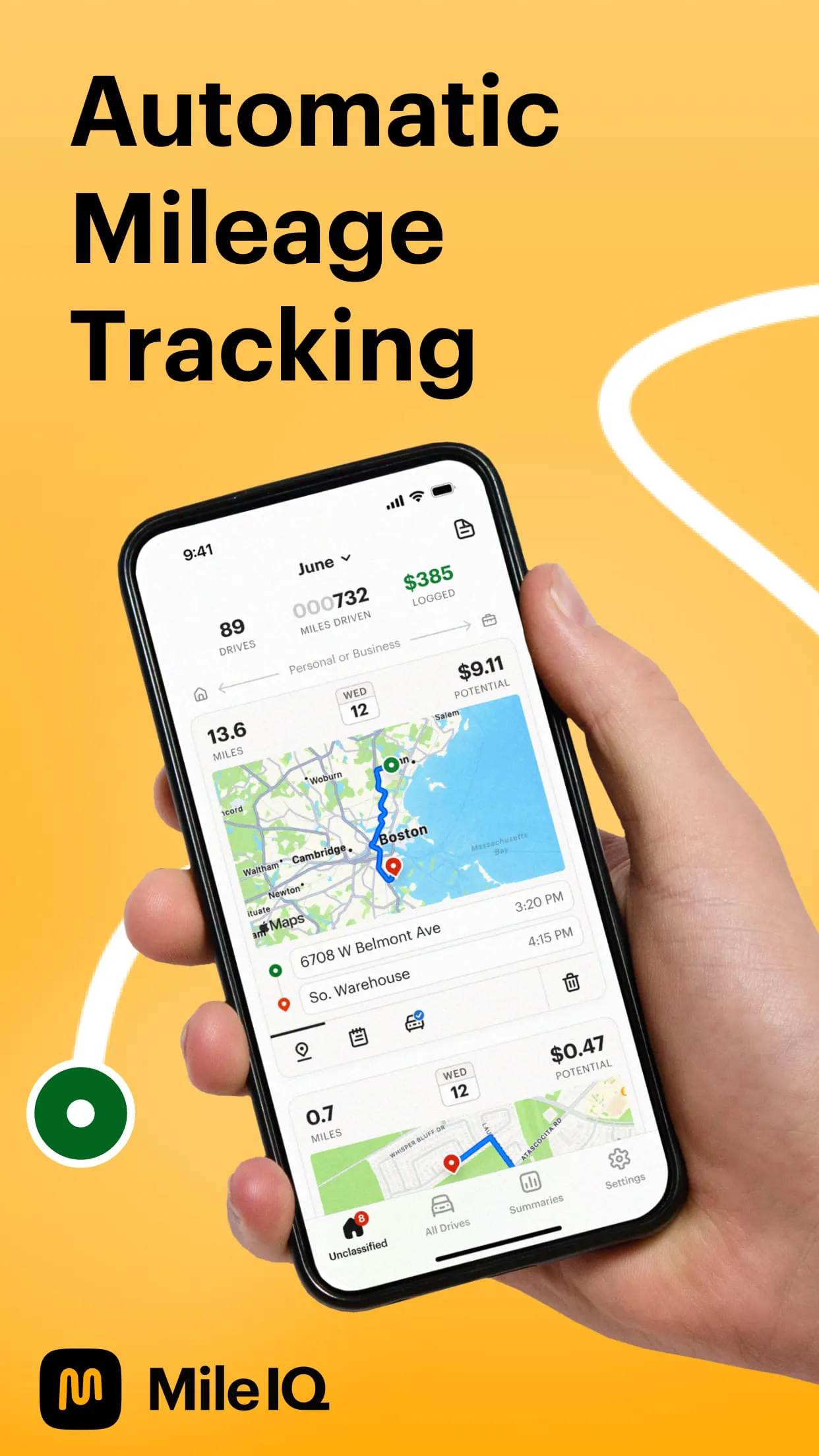 Mileage Tracker & Log