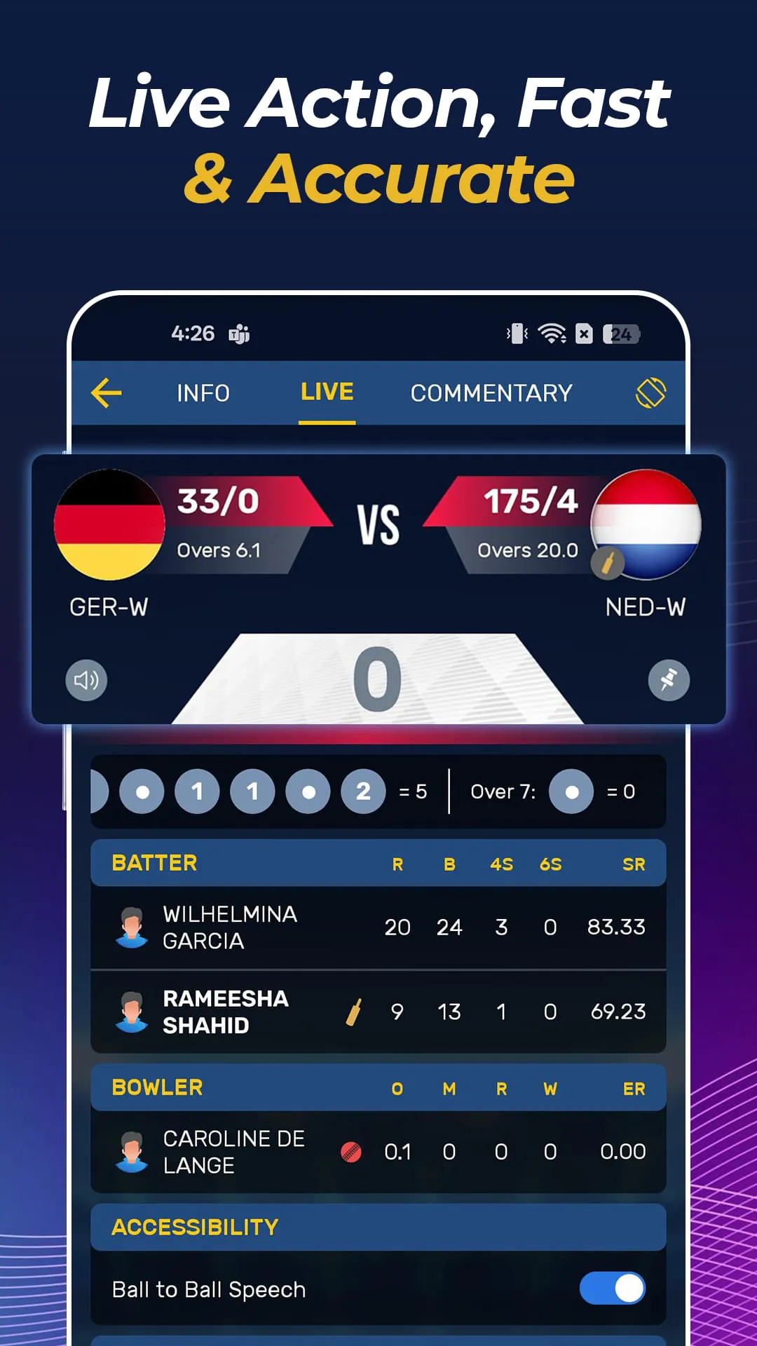 Eagle Cricket Live Line