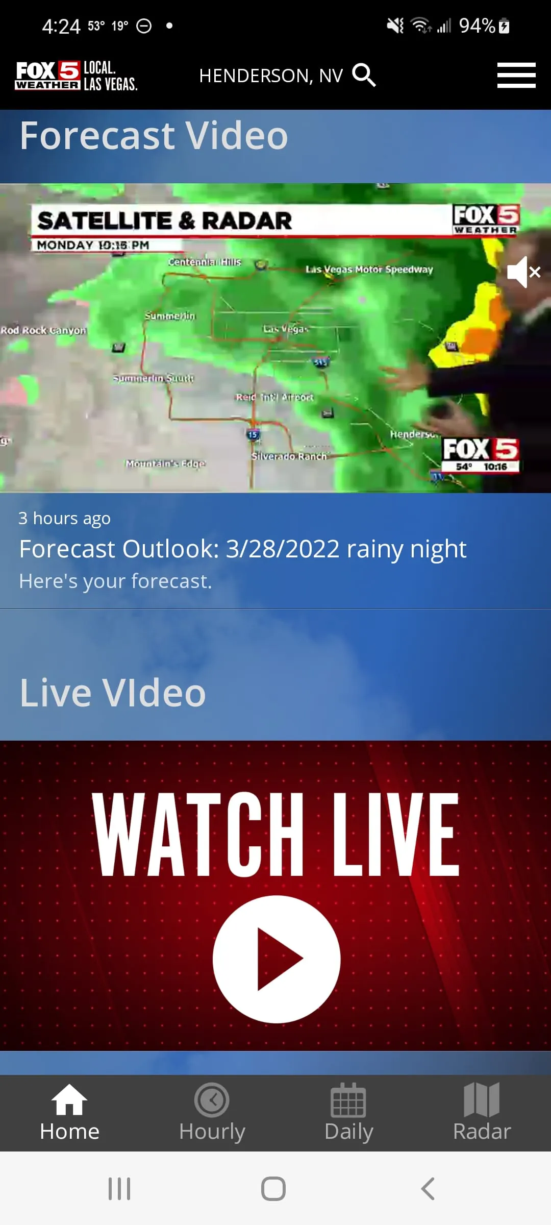 Las Vegas Weather Radar