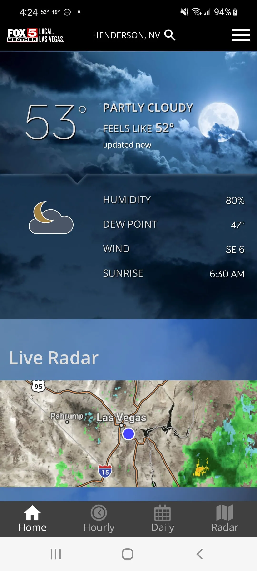 Las Vegas Weather Radar
