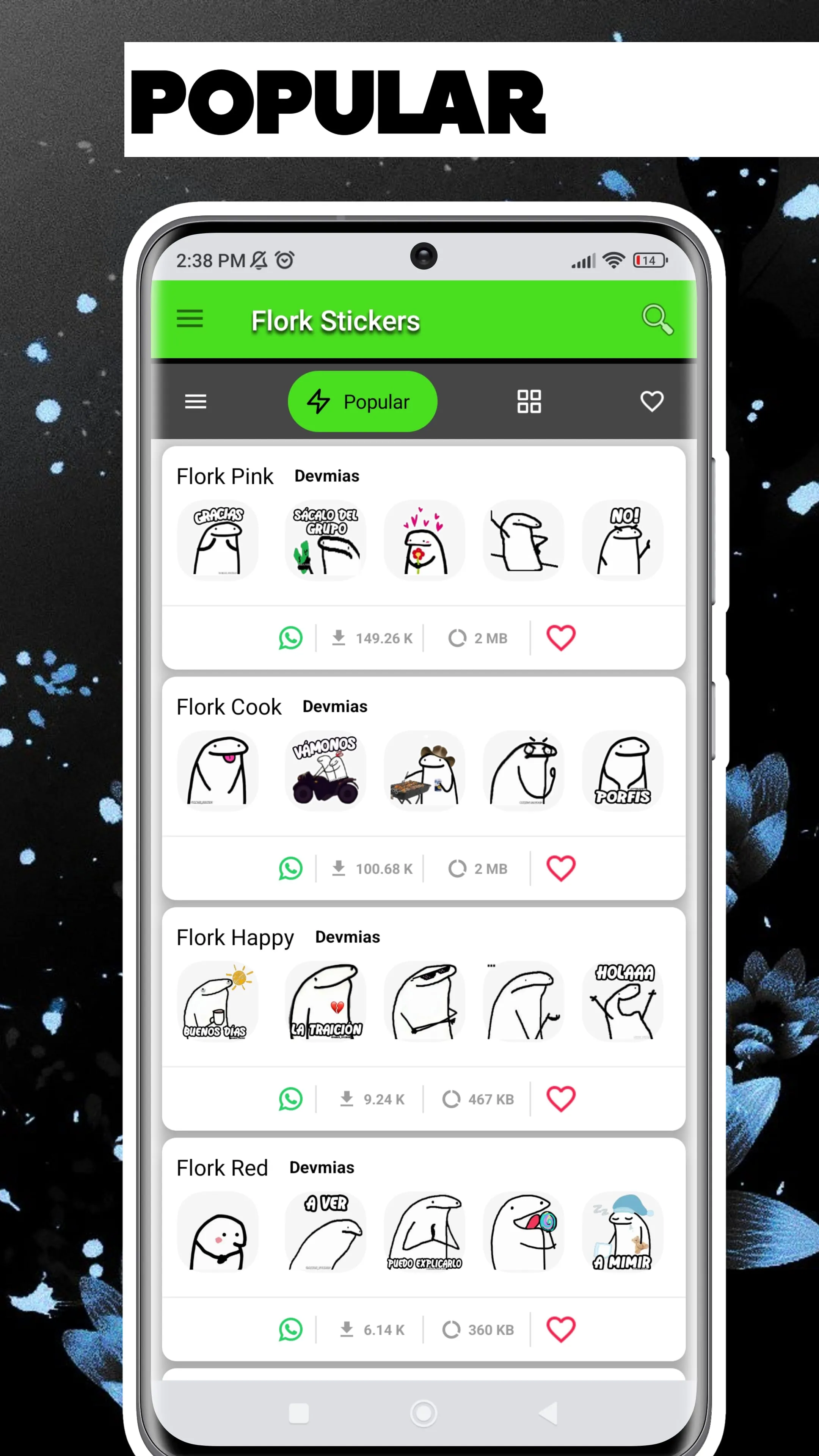 Flork Stickers for whatsapp