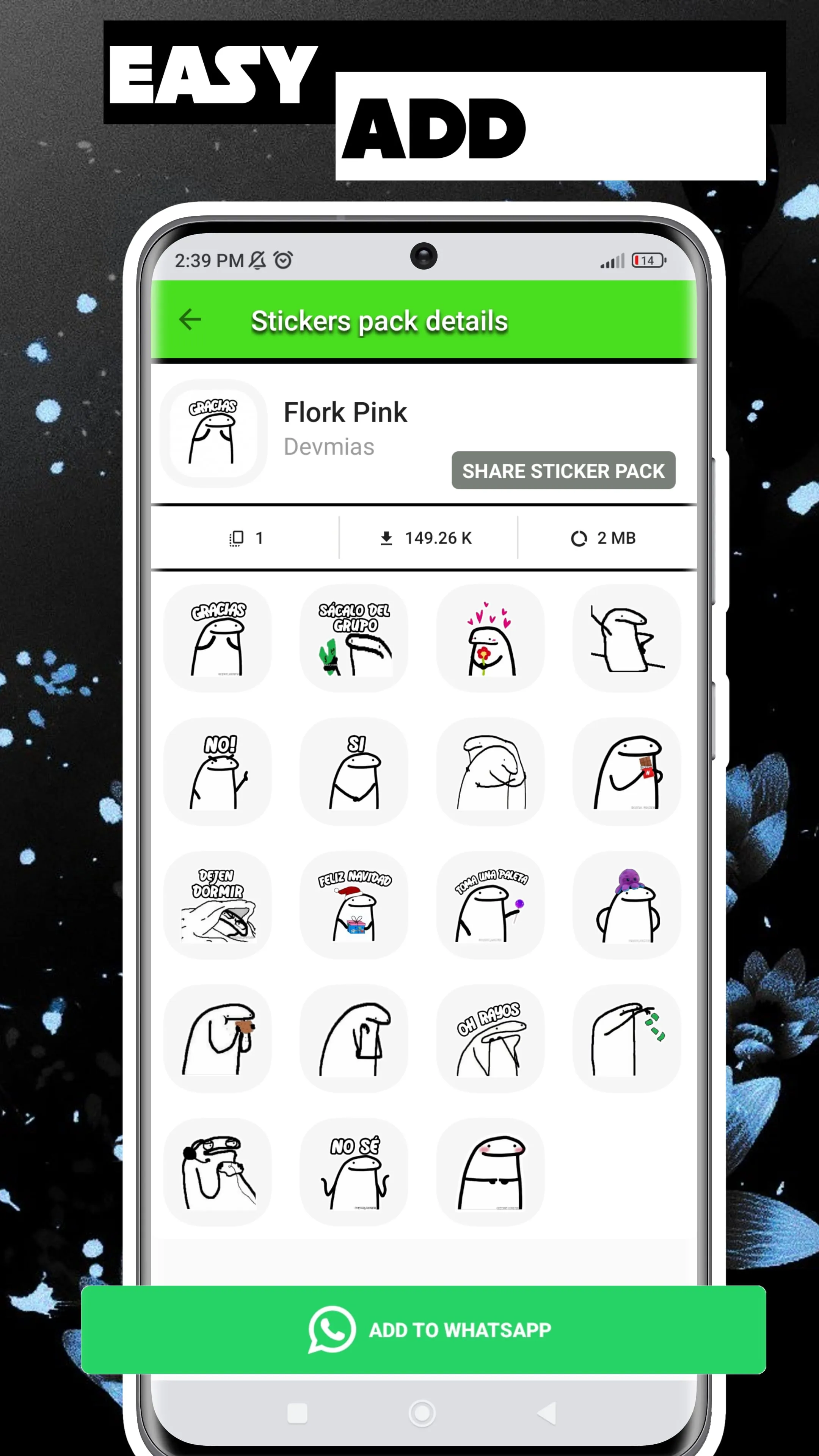 Flork Stickers for whatsapp