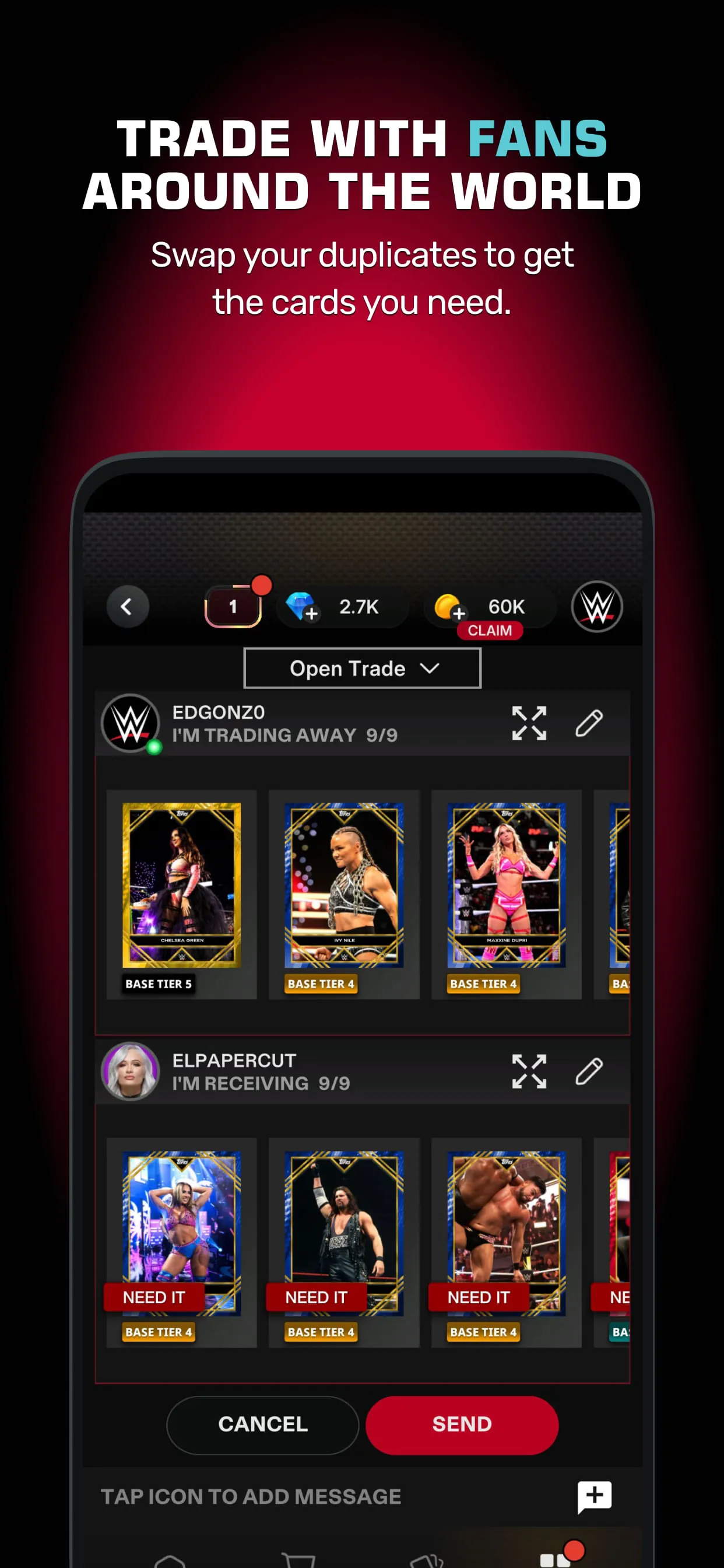 WWE SLAM by Topps® Card Trader