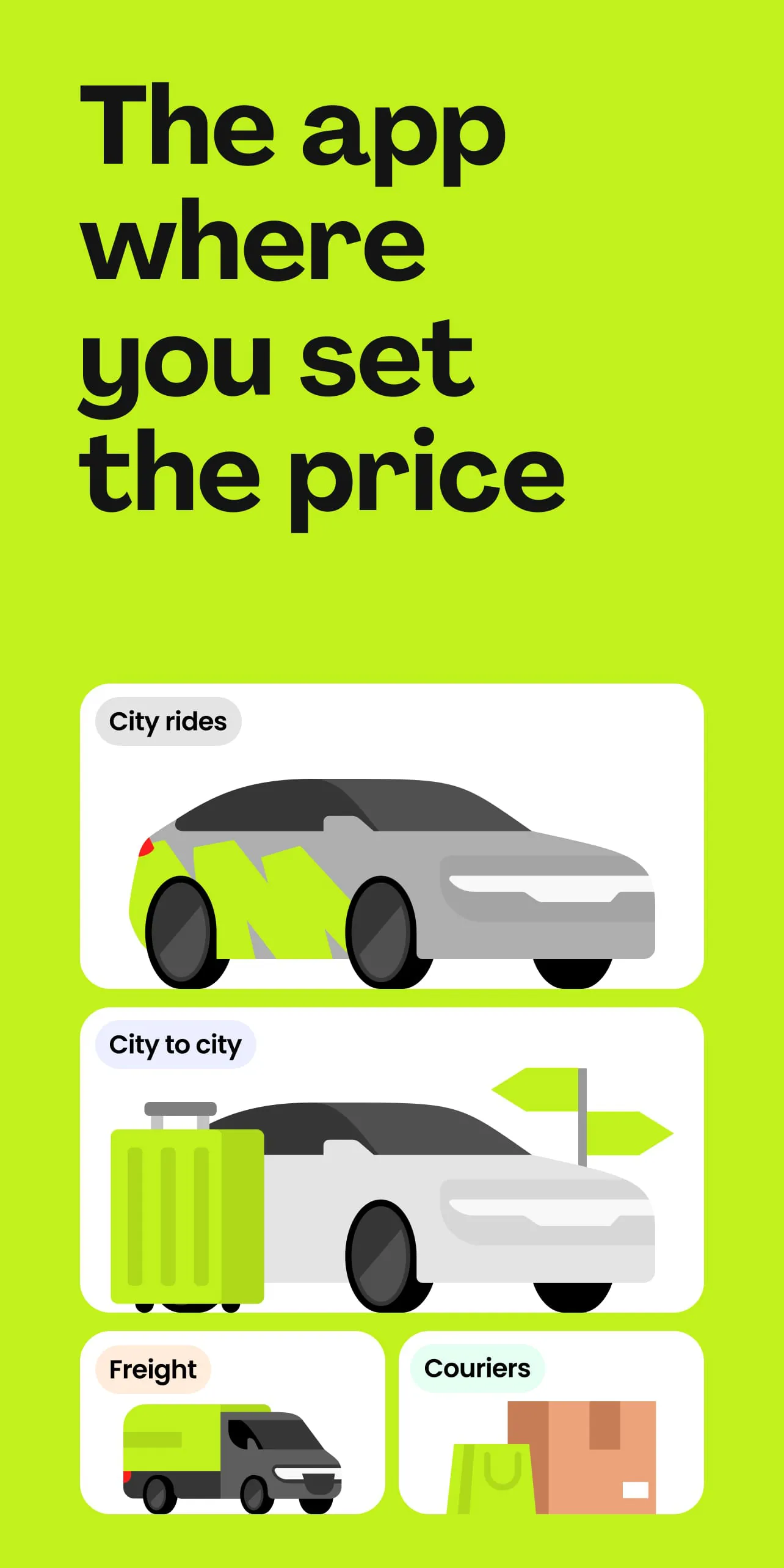 inDrive. Rides with fair fares