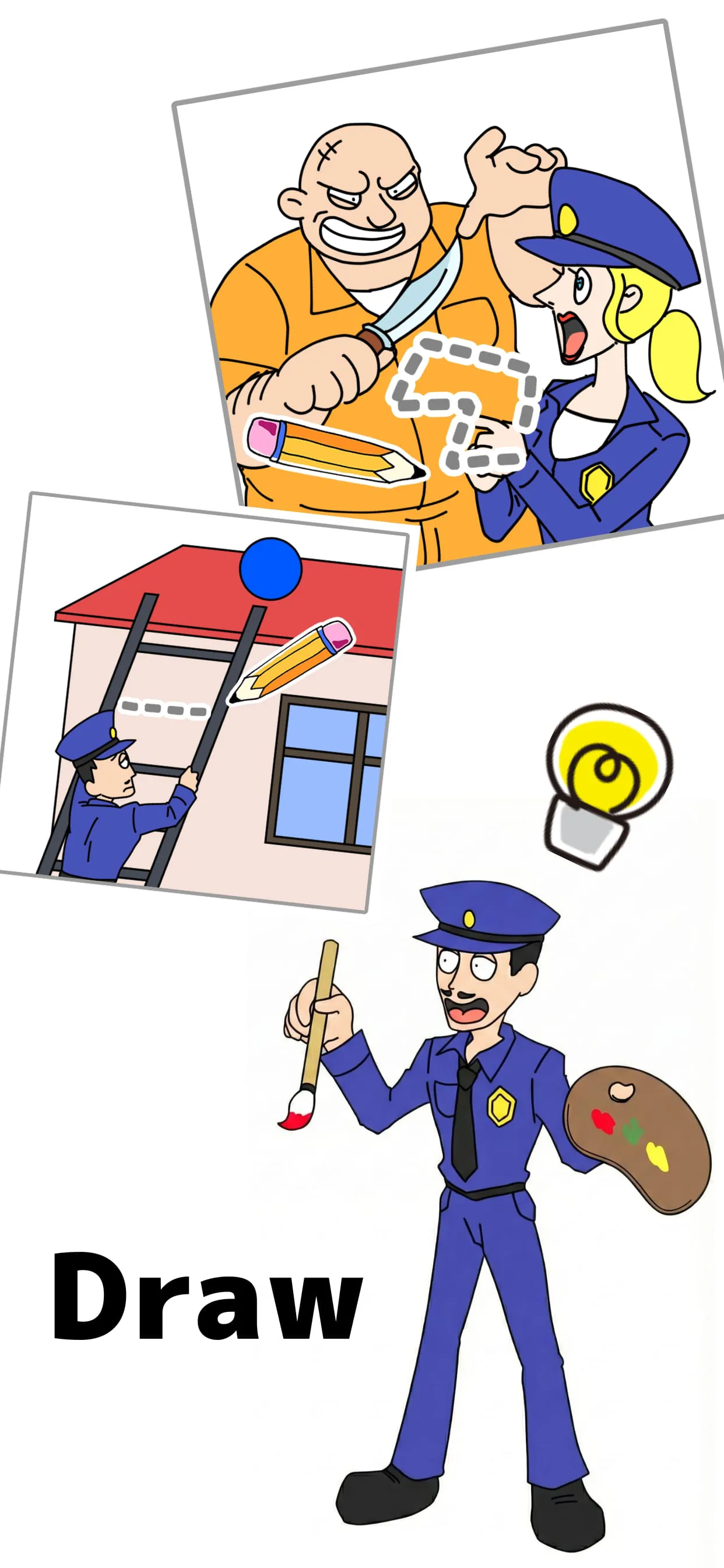 Draw Happy Police
