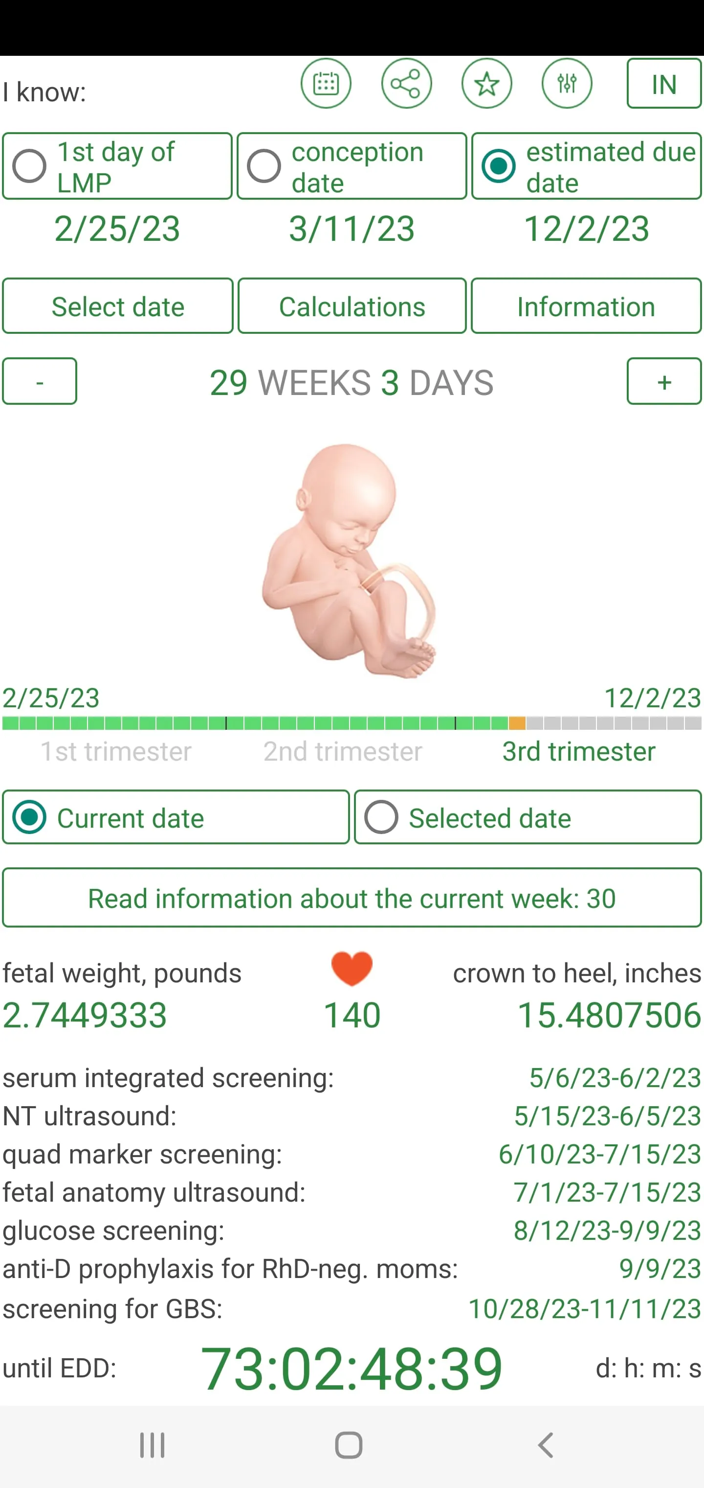 Pregnancy Calculator+Calendar