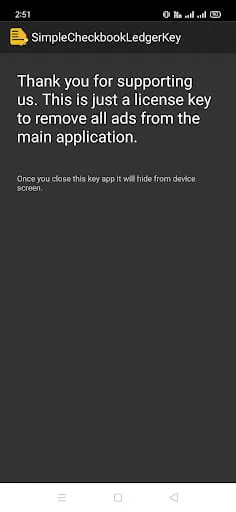 Checkbook Key (Remove Ads)