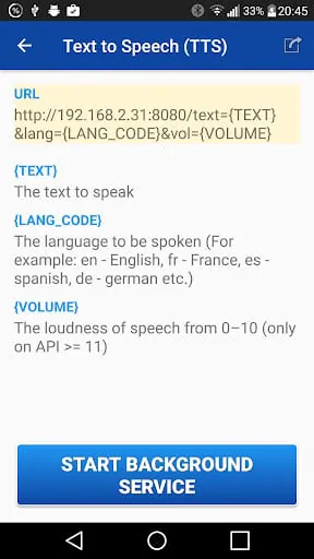 Text to Speech (TTS)