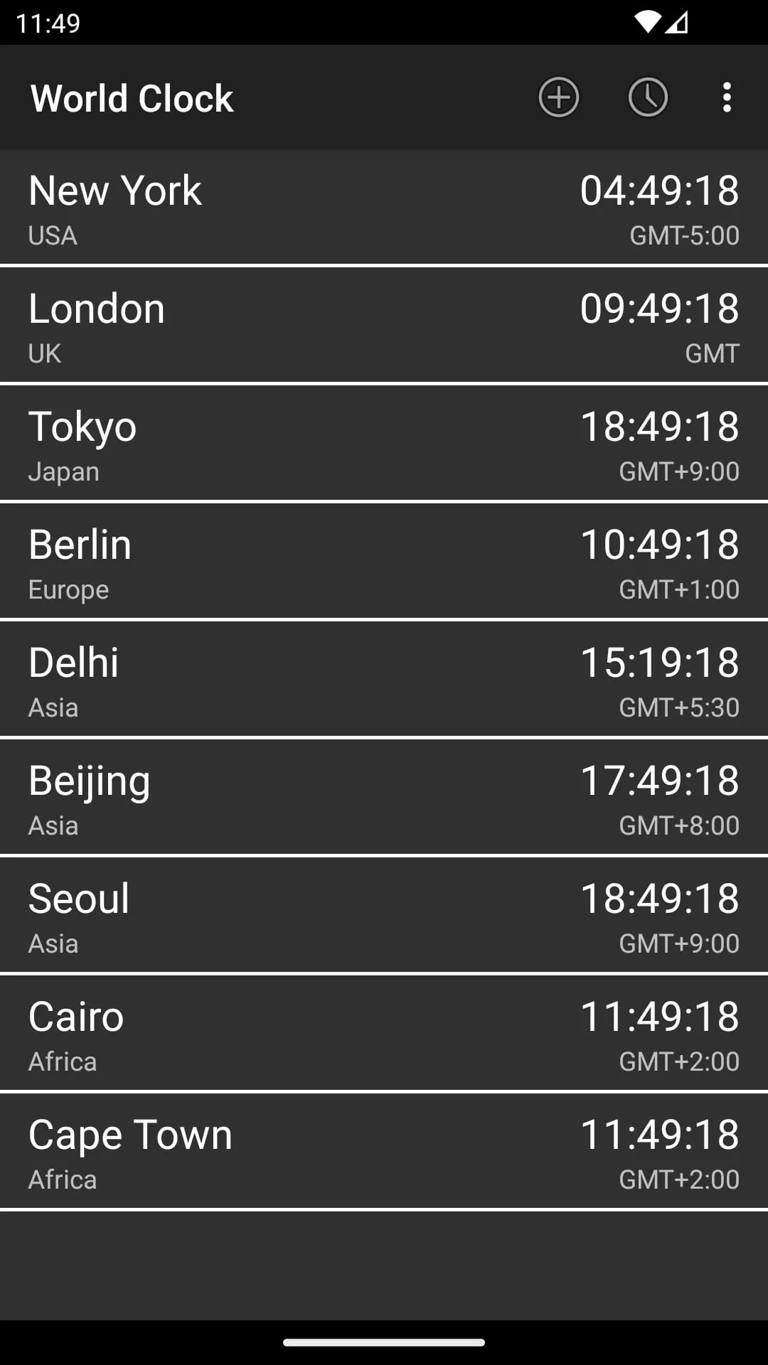 World Clock & Widget