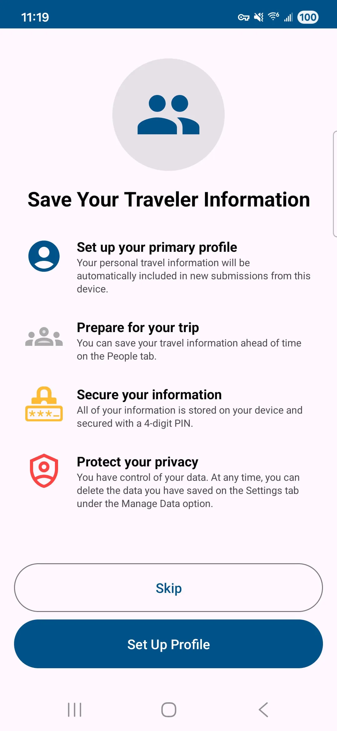 Mobile Passport Control