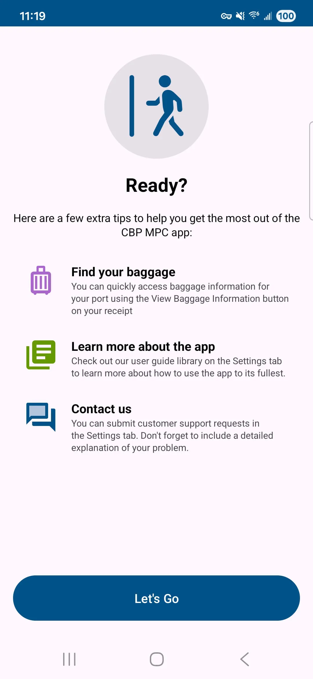 Mobile Passport Control