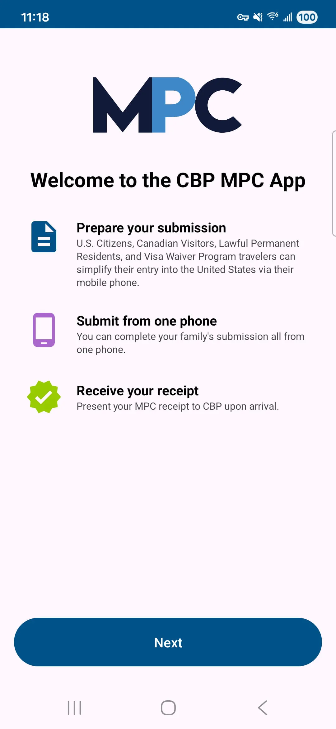 Mobile Passport Control