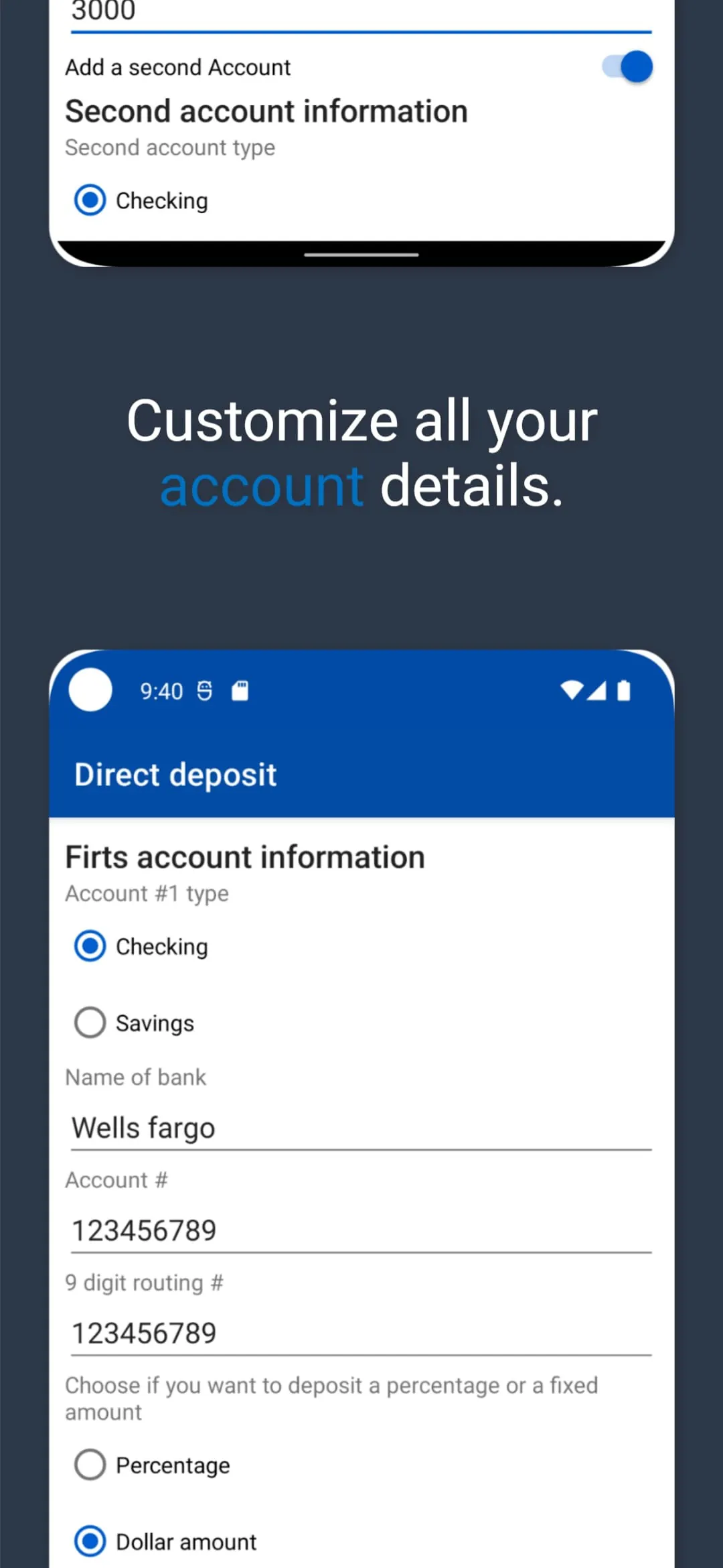 Direct Deposit Authorization