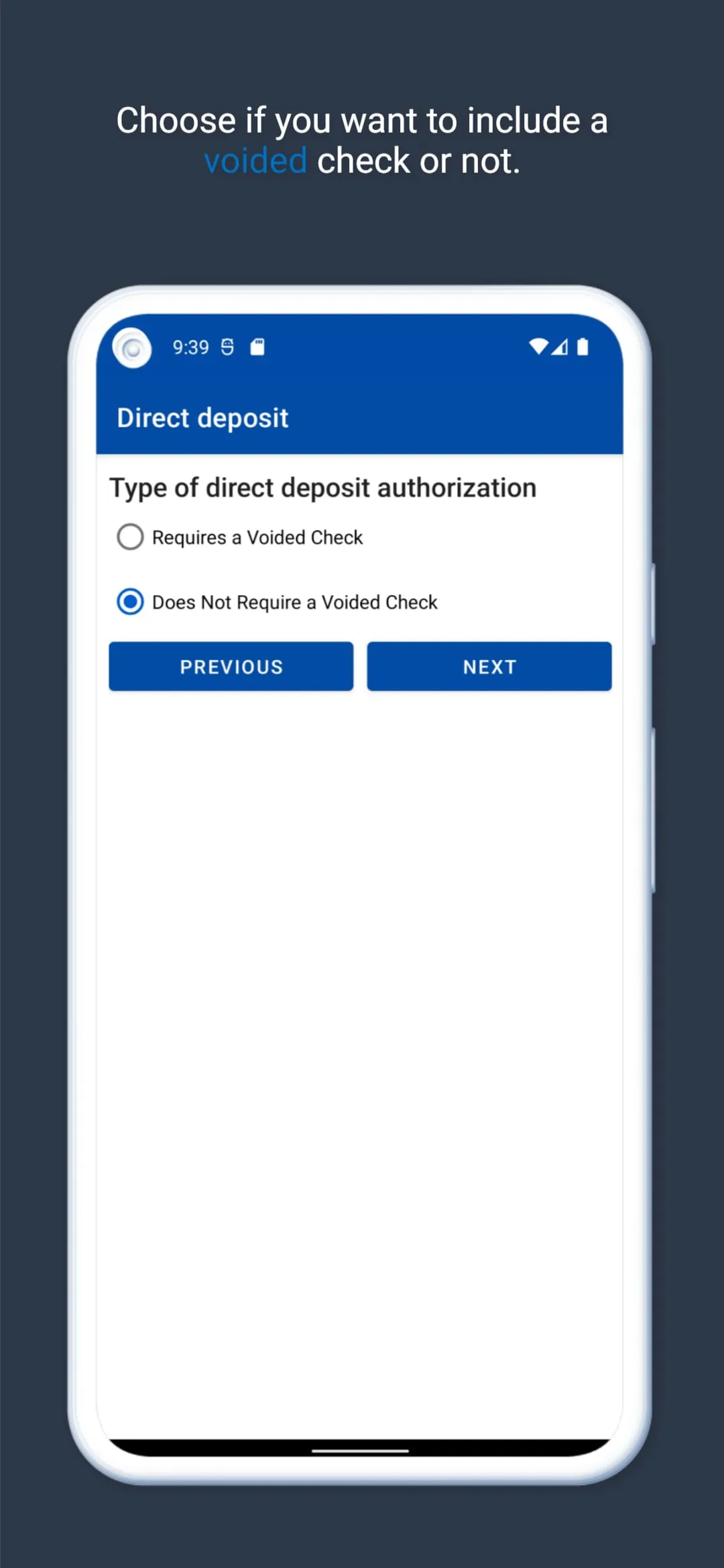 Direct Deposit Authorization