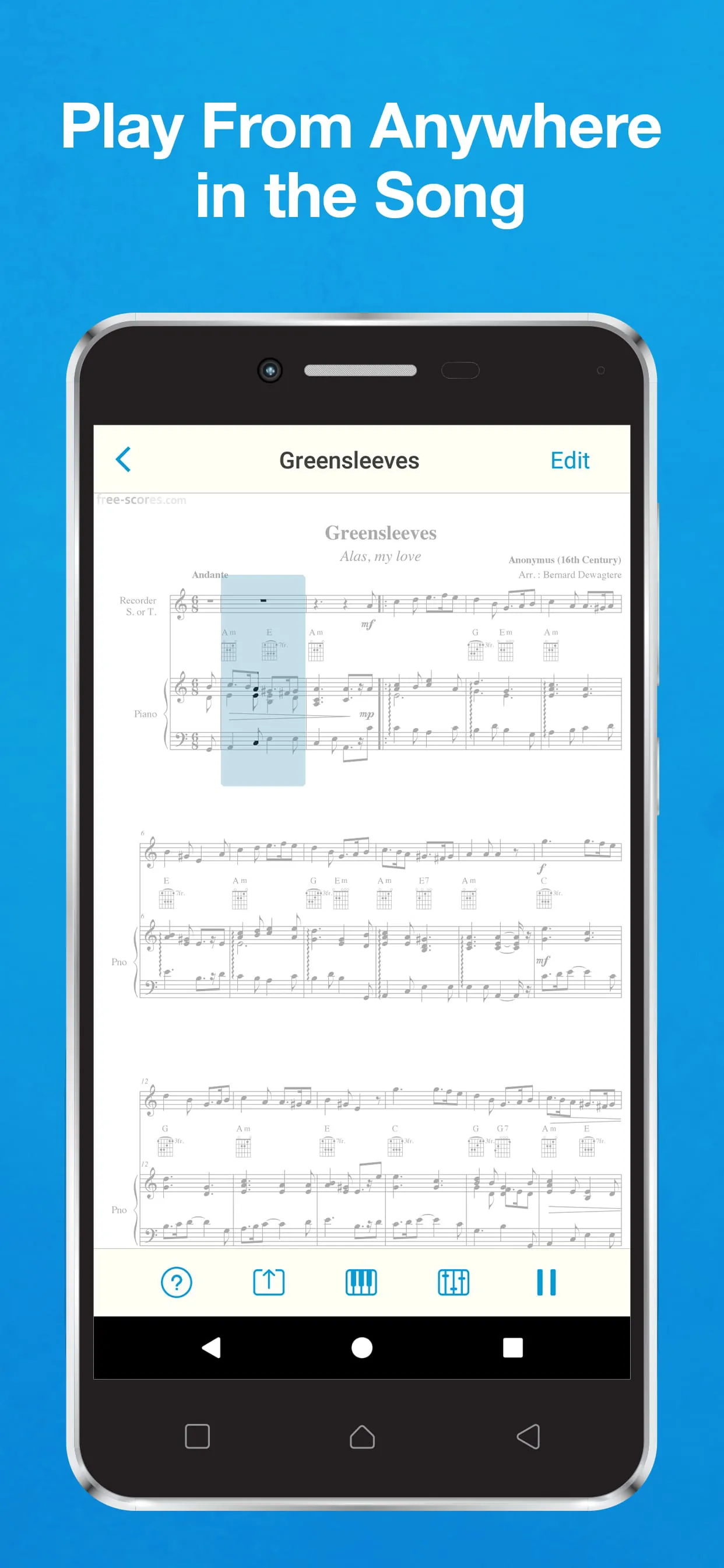Sheet Music Scanner & Reader