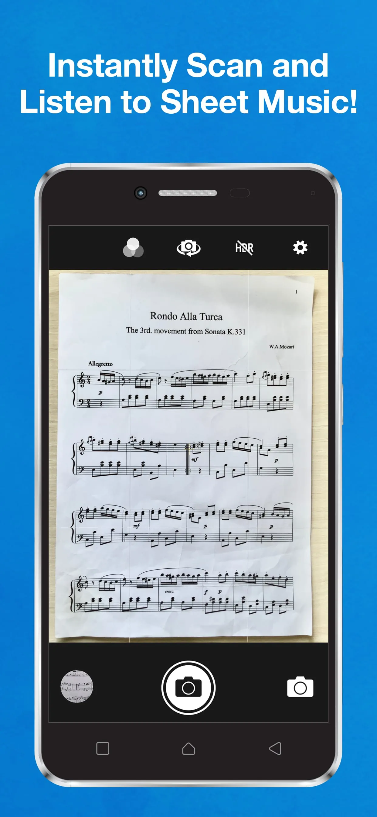 Sheet Music Scanner & Reader