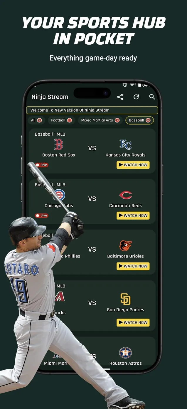 LIVE NBA NFL MLB Streams