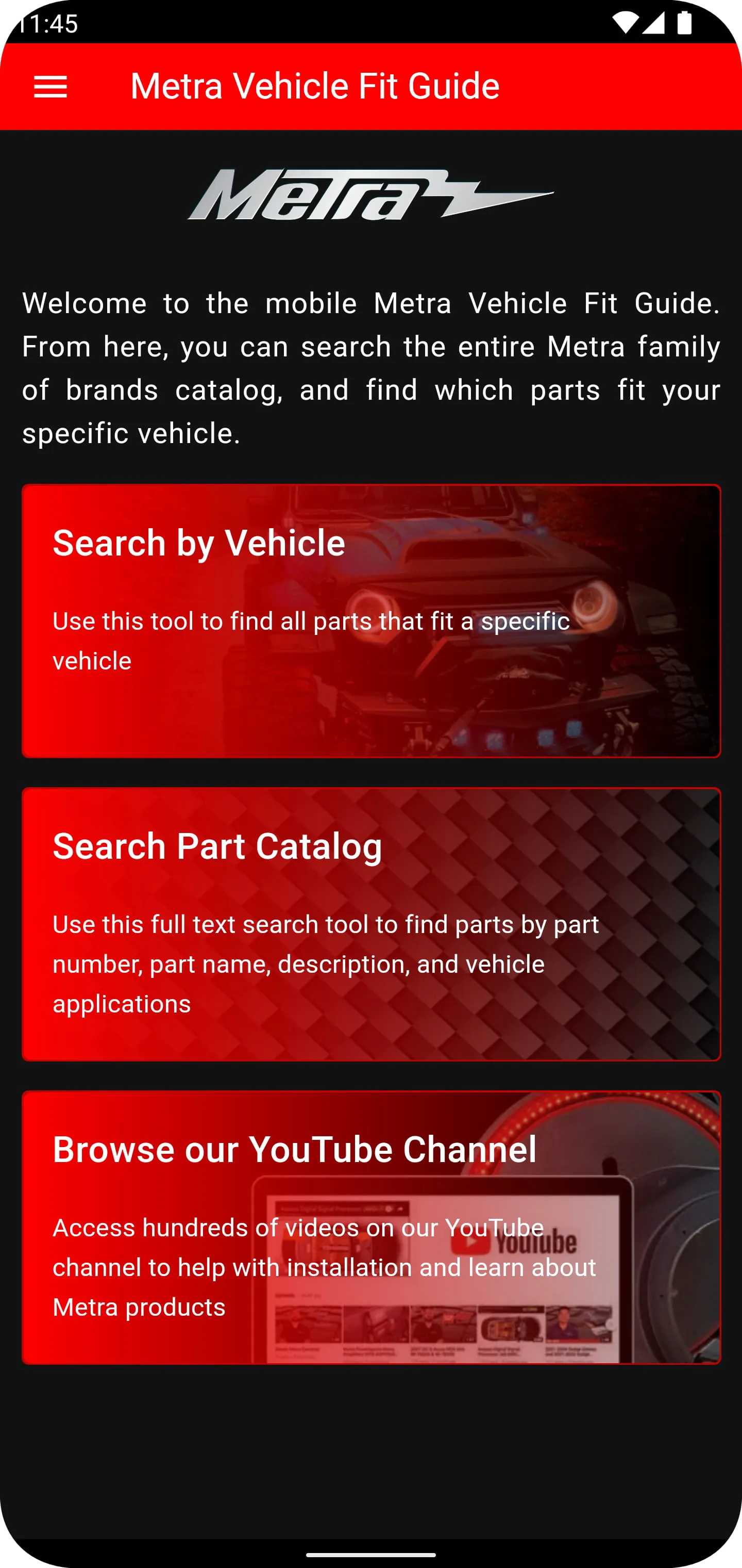 Metra Vehicle Fit Guide