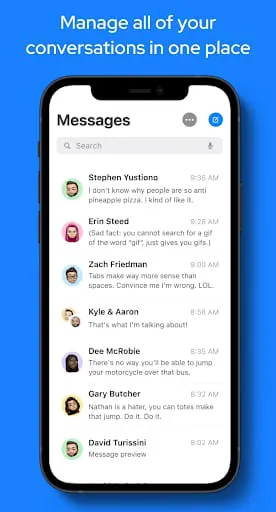 Messages OS 17